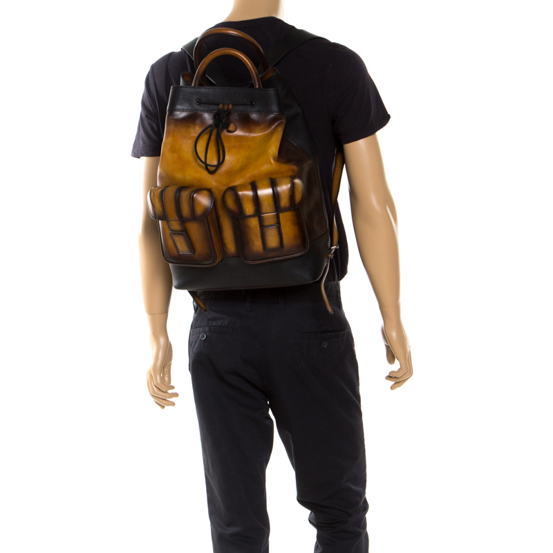 Berluti Brown Leather Horizon Backpack Berluti | TLC
