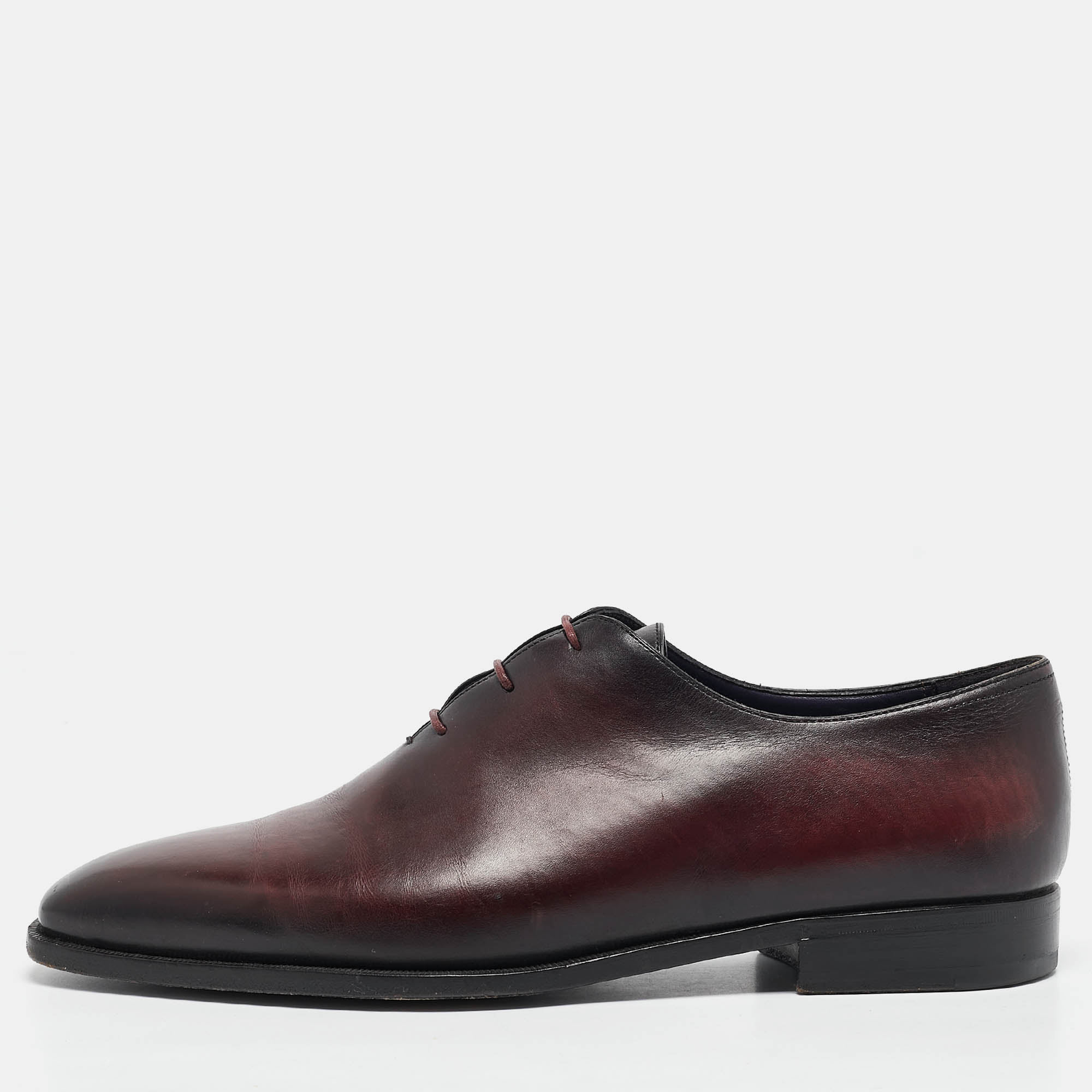 

Berluti Burgundy Leather Alessandro Démesure Derby Size