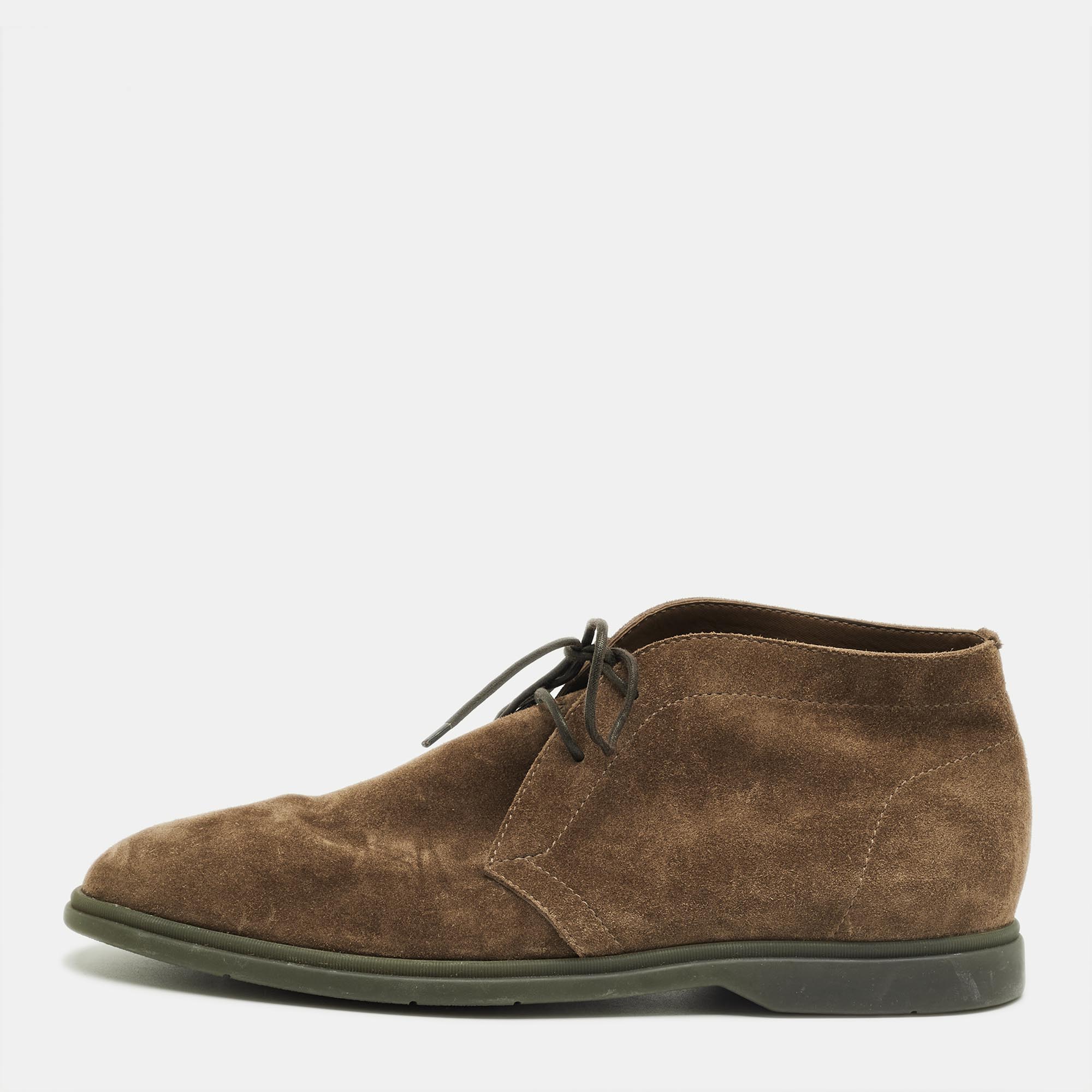 

Berluti Brown Suede Lace Up Boots Size