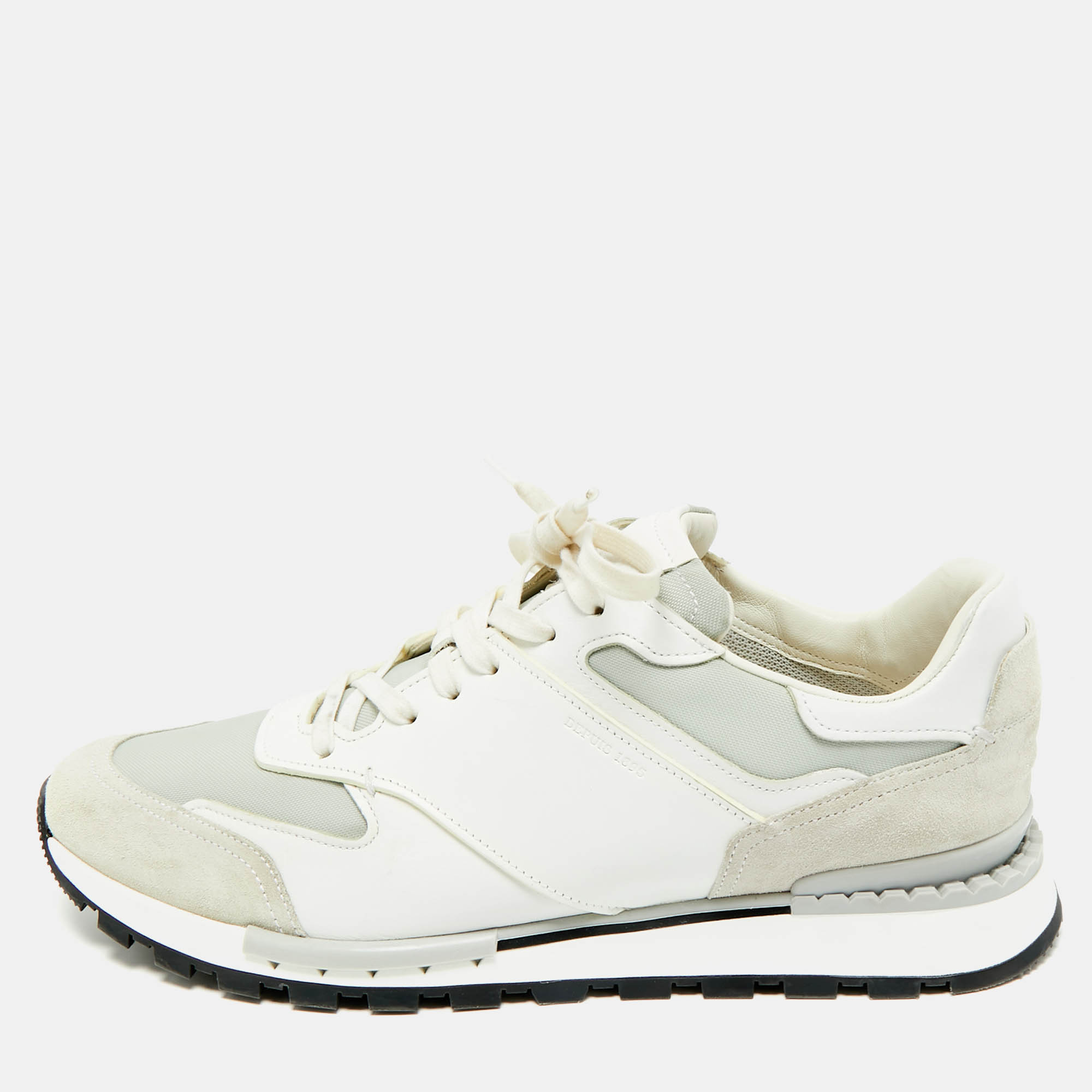 

Berluti Tricolor Suede and Leather run track Lace Up Sneakers Size 42, White