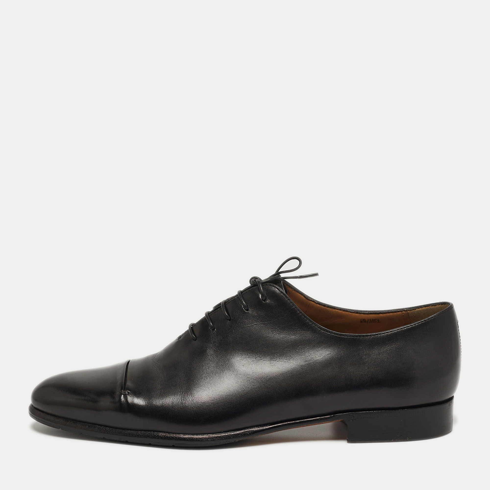 

Berluti Size 42.5 Black Leather Derby