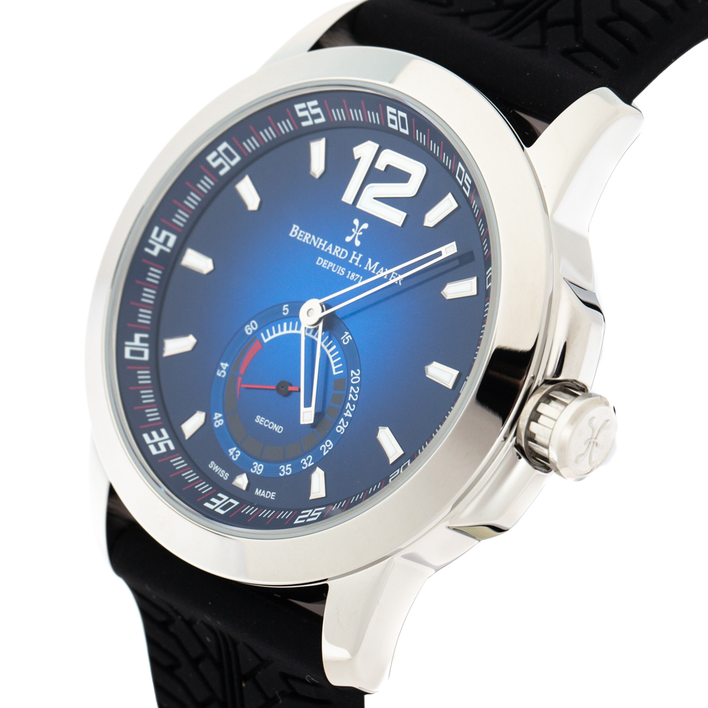 

Bernhard H. Mayer Blue Stainless Steel Drift Men's Wristwatch