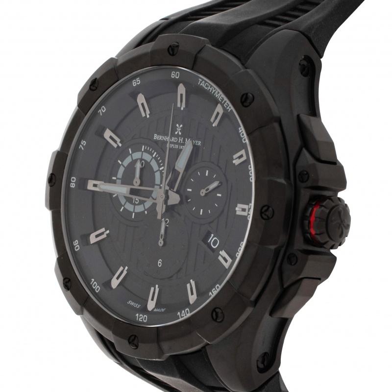 

Bernhard H. Mayer Black Stainless Steel Victor Chronograph Men's Wristwatch