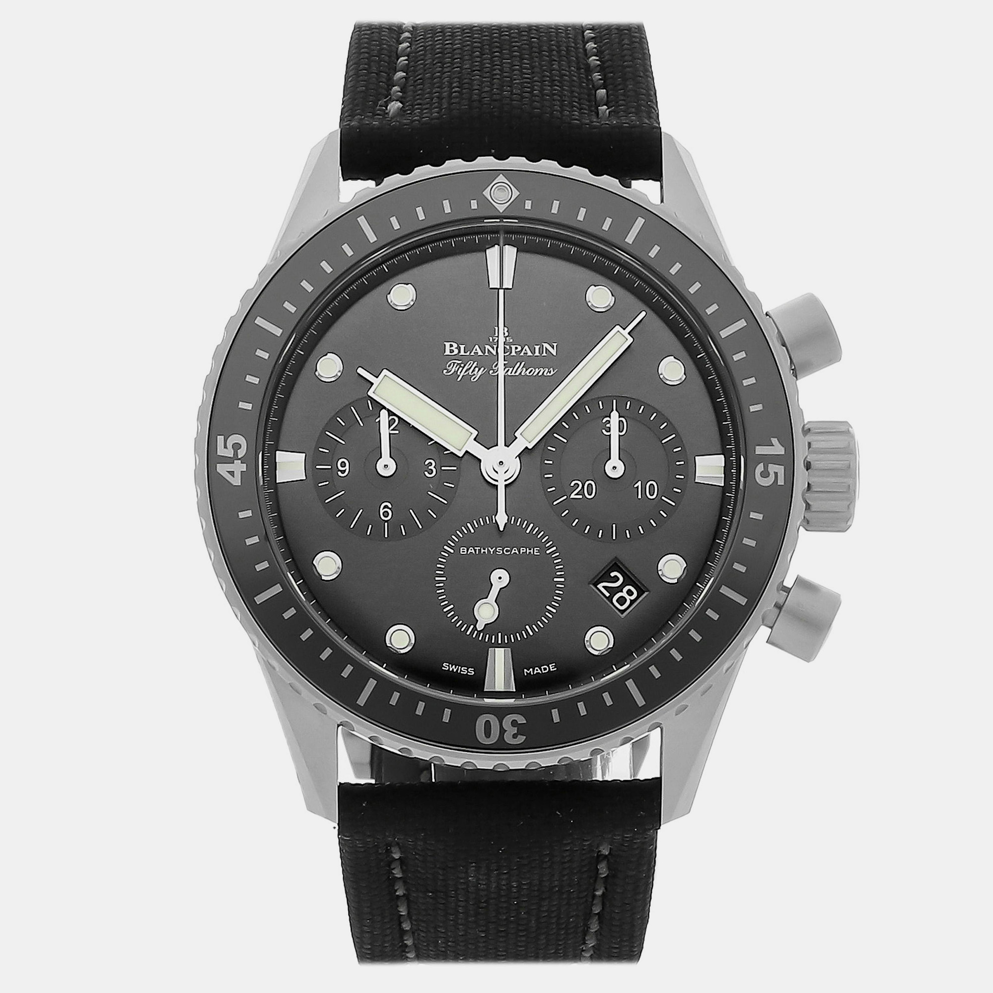 

Pre-Owned Blancpain Fifty Fathoms Bathyscaphe Flyback Chronograph 5200-1110-B52A, Black