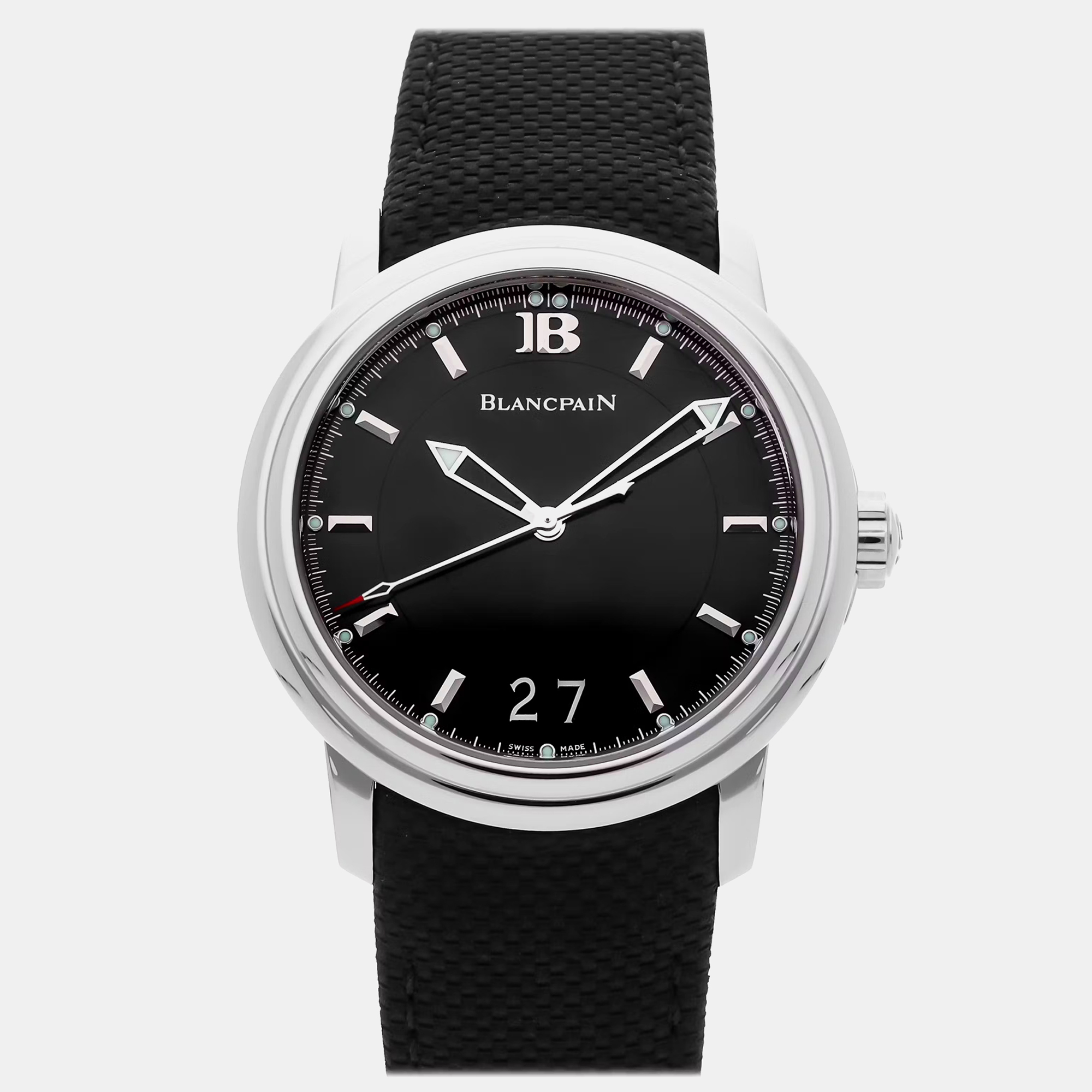 

Pre-Owned Blancpain Leman Big Date Ultra Slim 2850-1130-53, Black