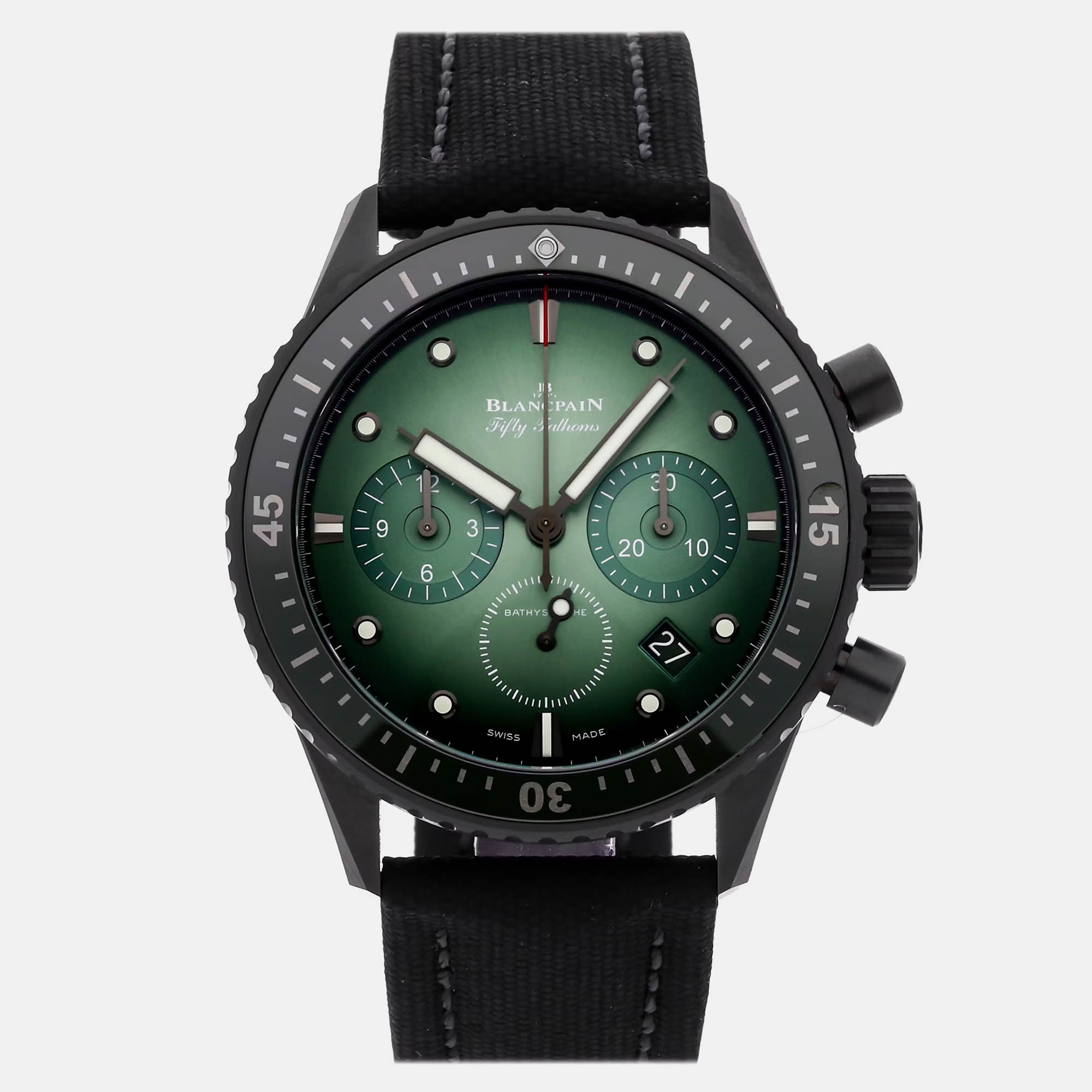 Pre-Owned Blancpain Fifty Fathoms Bathyscaphe Chronograph Flyback Men’s Watch Automatic 43 mm