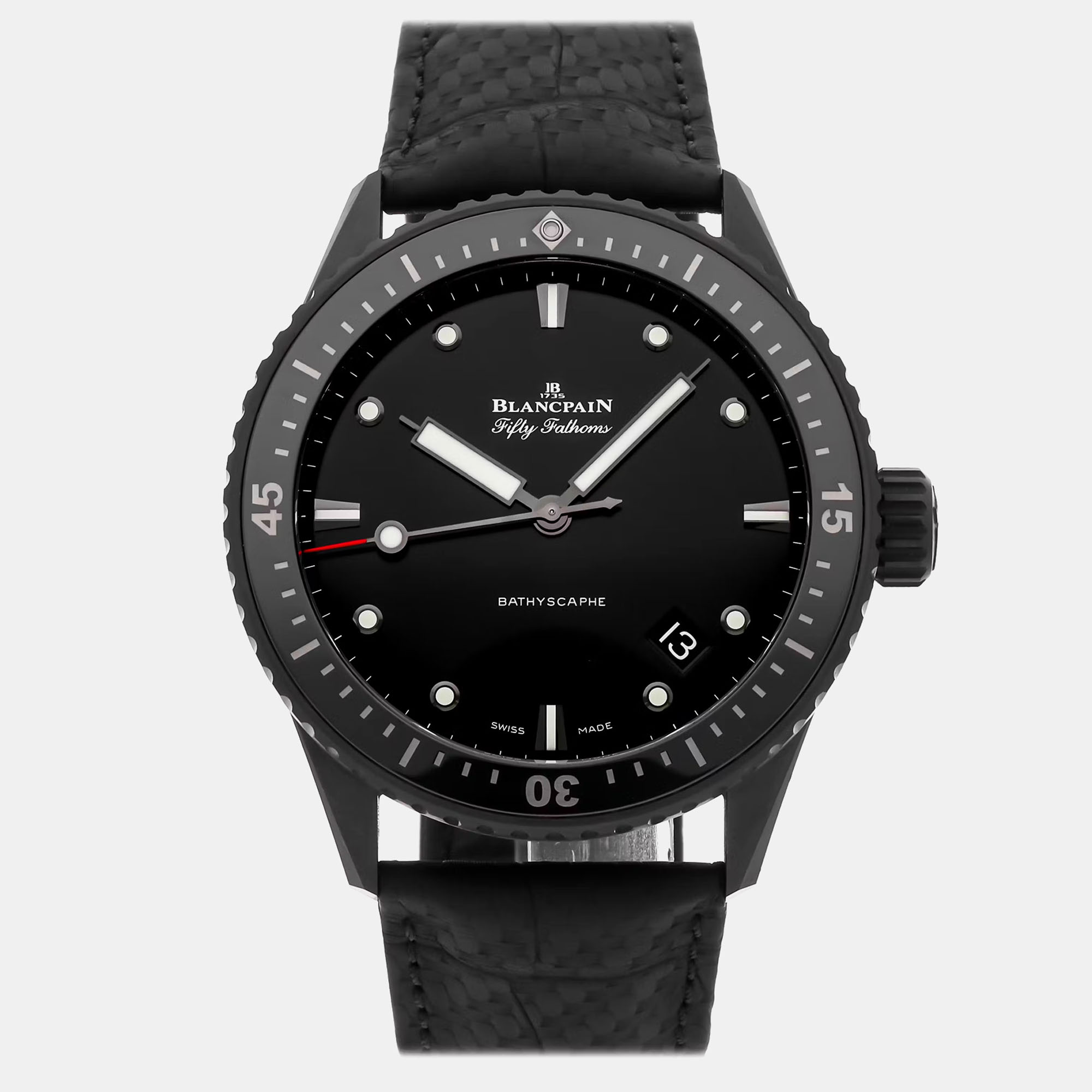 

Pre-Owned Blancpain Fifty Fathoms Bathyscaphe 5000-0130-B52A, Black