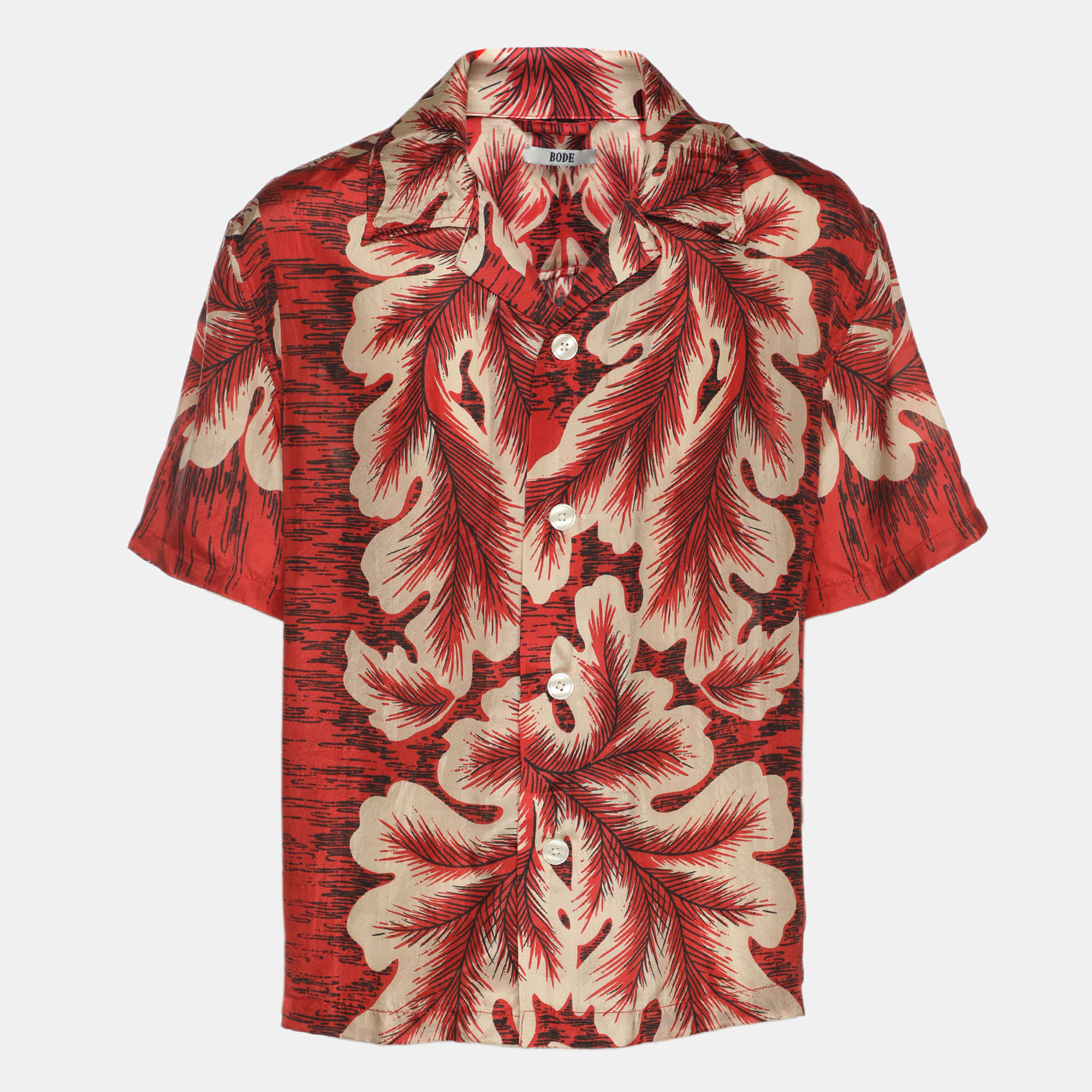 

Bode Multicolor Printed Silk Button Front Shirt L