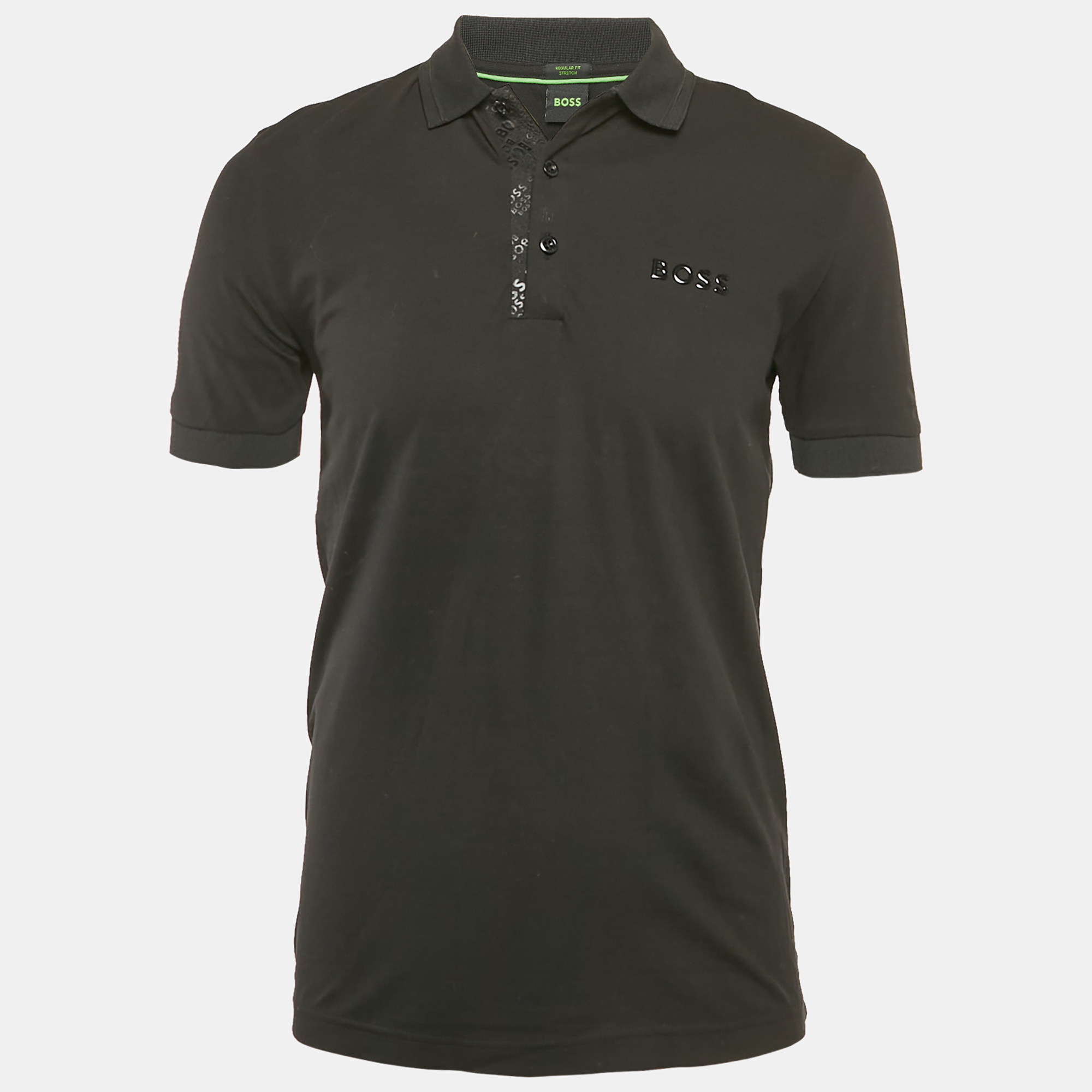 

Boss By Hugo Boss Black Cotton Paddy Mirror Polo T-Shirt S