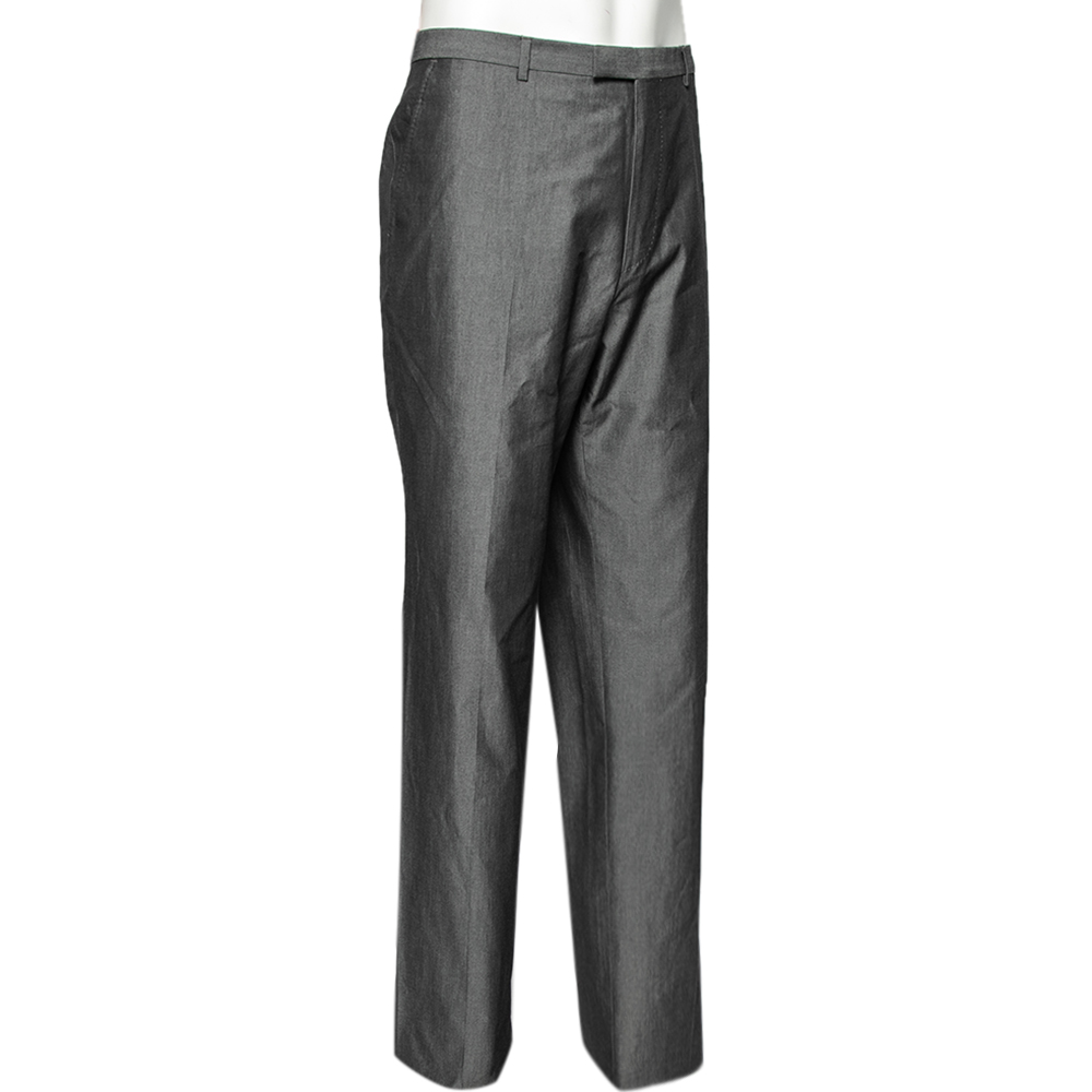 

Boss By Hugo Boss Grey Regular Fit Tailored Trousers