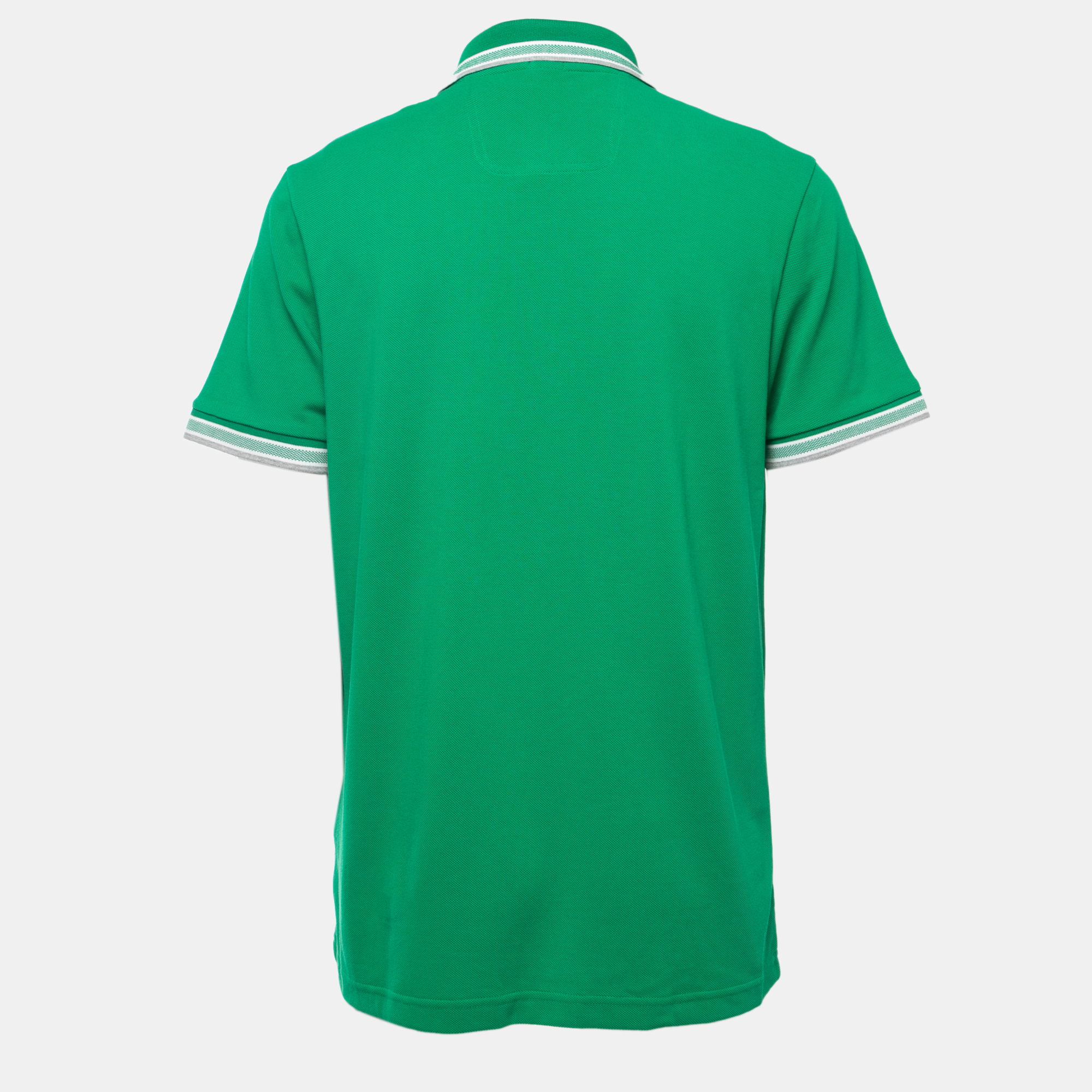 

Boss By Hugo Boss Green Cotton Pique Polo T-Shirt