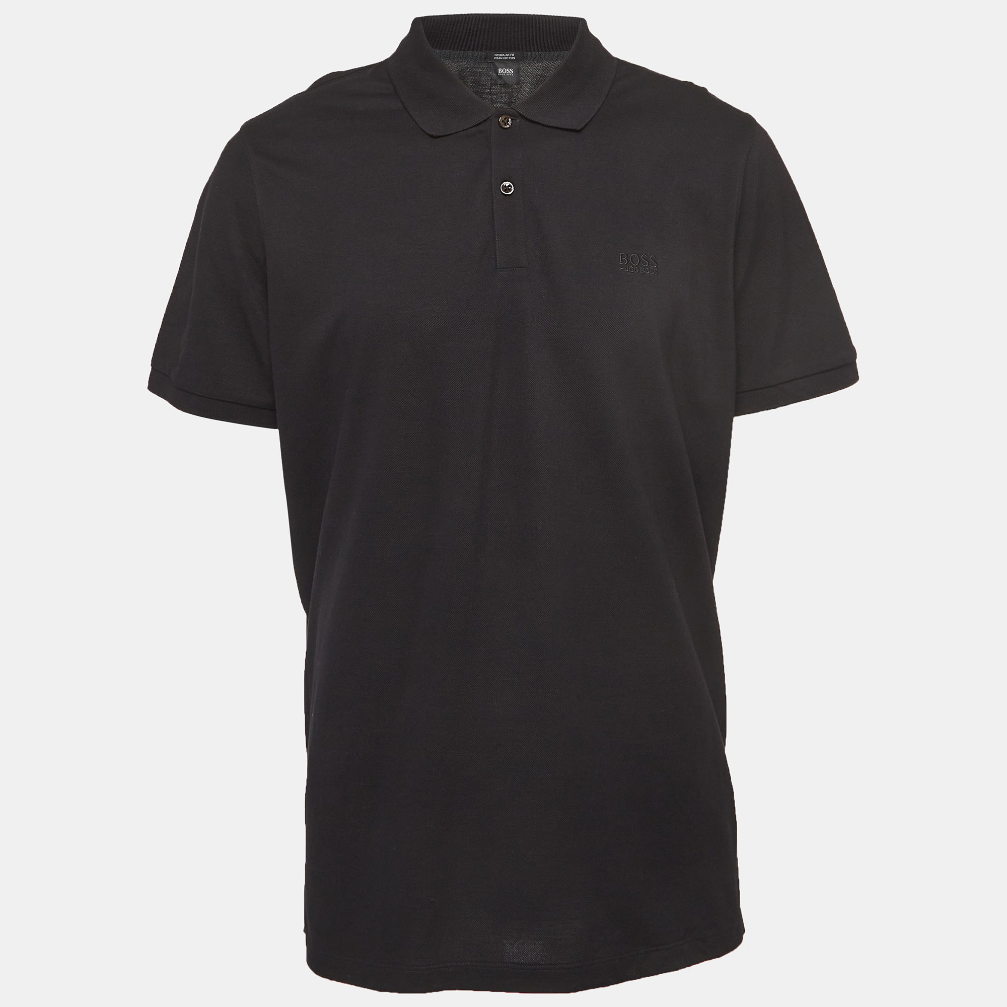 

Boss By Hugo Boss Black Pima Cotton Polo T-Shirt XXL