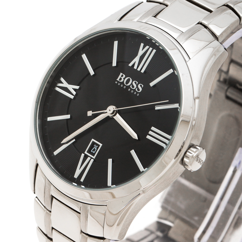 

Boss By Hugo Boss Black Stainless Steel HB.225.1.14.2679 Men's Wristwatch, Silver
