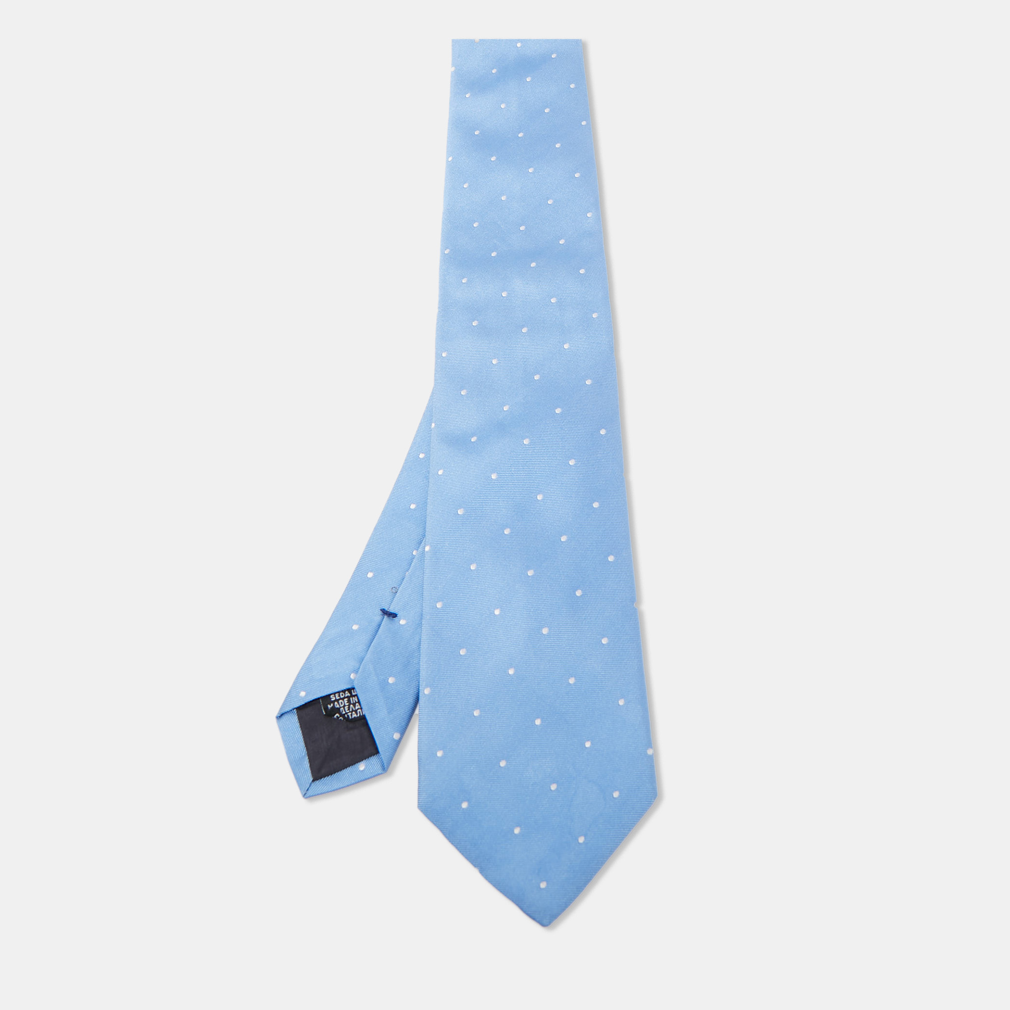 

Boss By Hugo Boss Blue Dotted Silk Tie