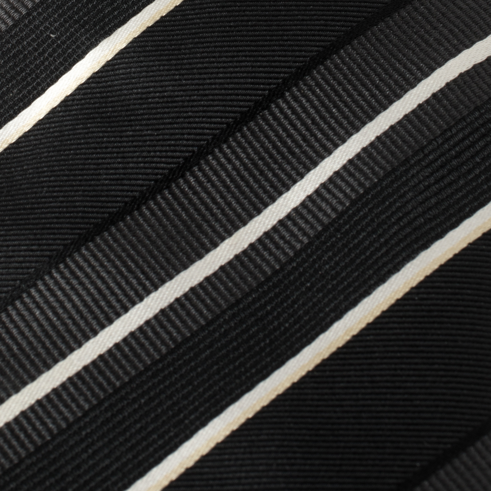 

Boss By Hugo Boss Black Striped Silk Tie