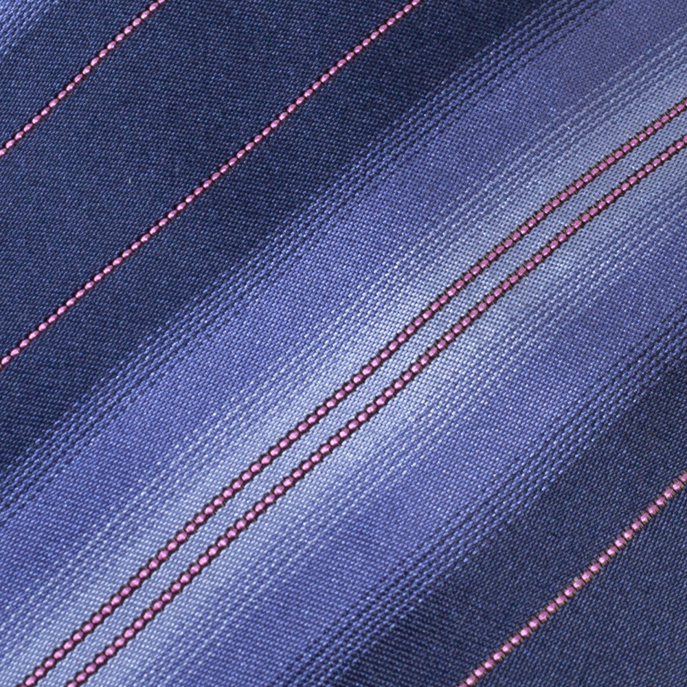 

Boss By Hugo Boss Navy Blue Striped Silk Narrow Tie