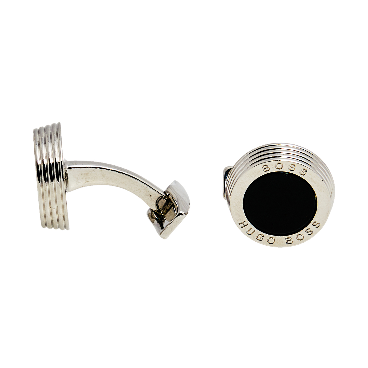 

Boss Hugo Boss Black Enamel Core Round Cufflinks