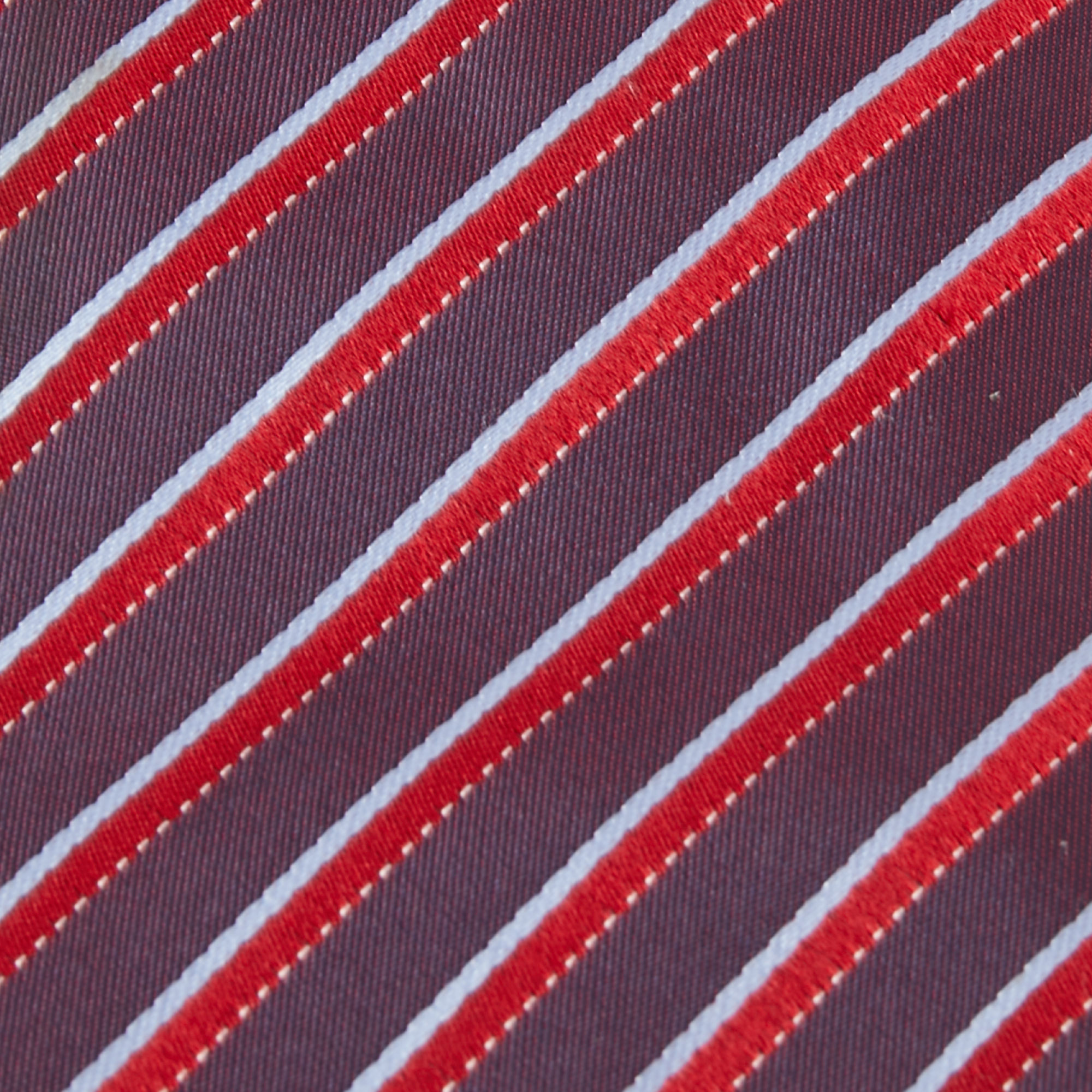 

Boss By Hugo Boss Burgundy Diagonal Striped Silk Tie