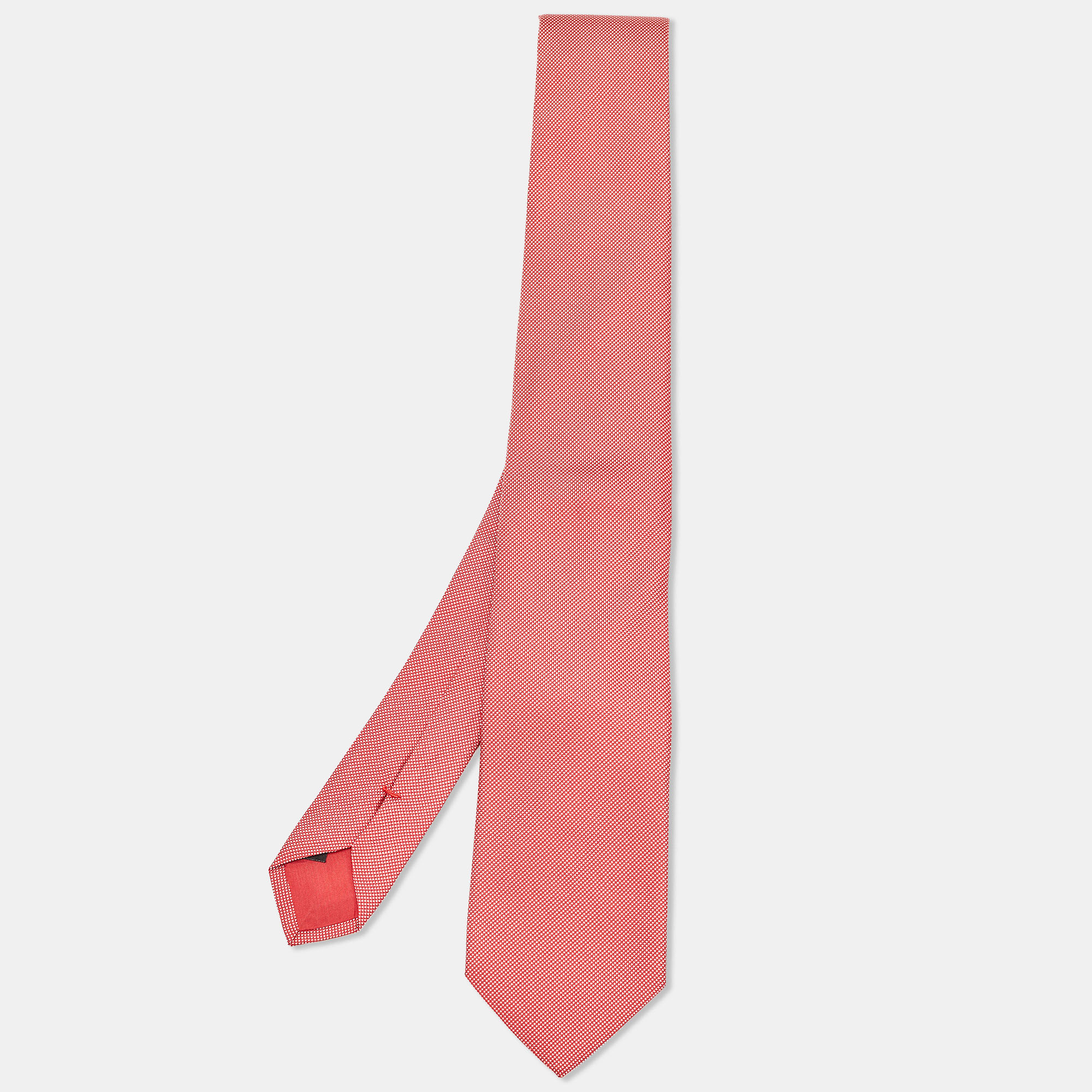 

Boss By Hugo Boss Red/ White Checked Silk Tie