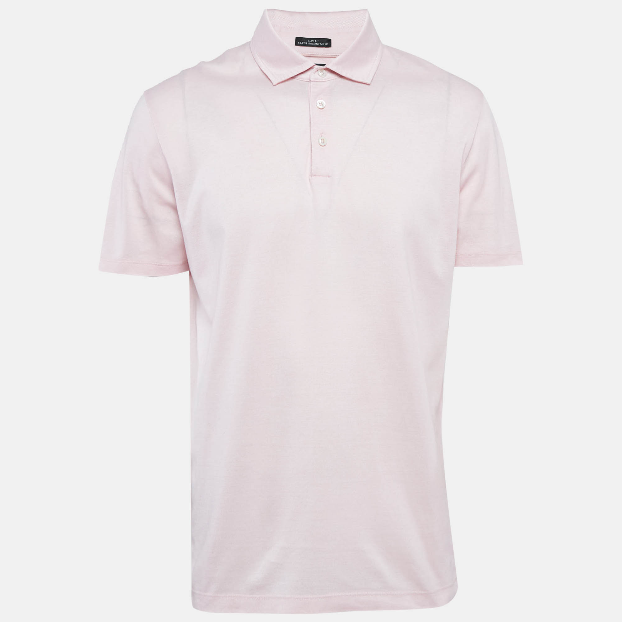 

Boss By Hugo Boss Pink Pique Cotton Pryde Polo T-Shirt XL