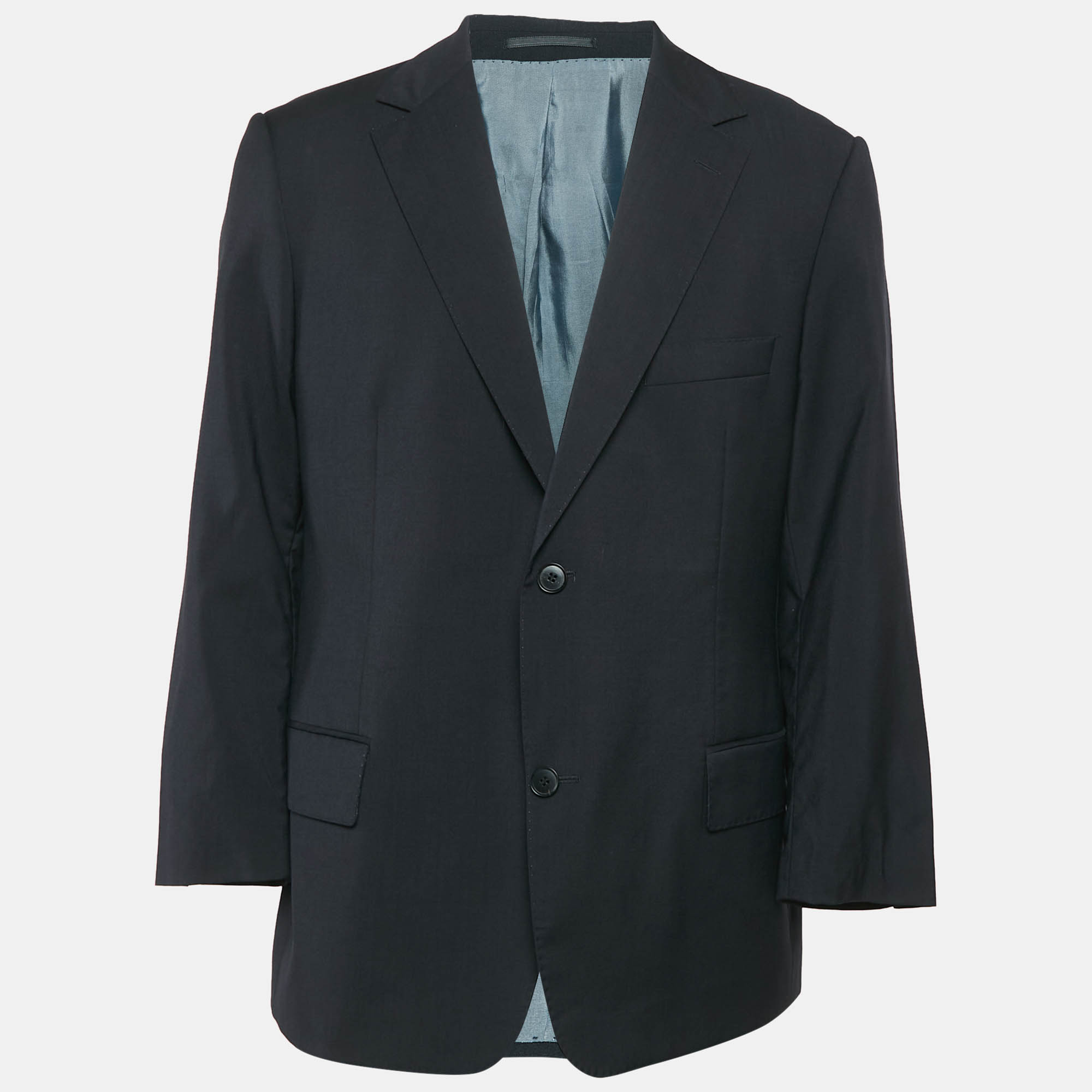 

Boss By Hugo Boss Navy Blue Virgin Wool Single Breasted Blazer XXXL