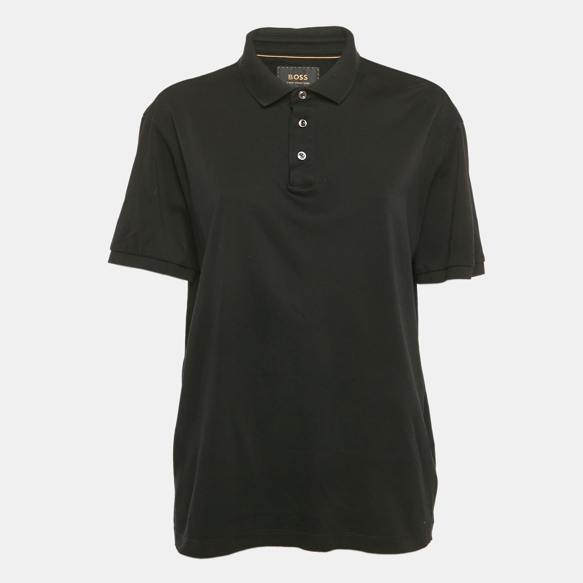 

Boss By Hugo Boss Black Jersey Polo T-Shirt L