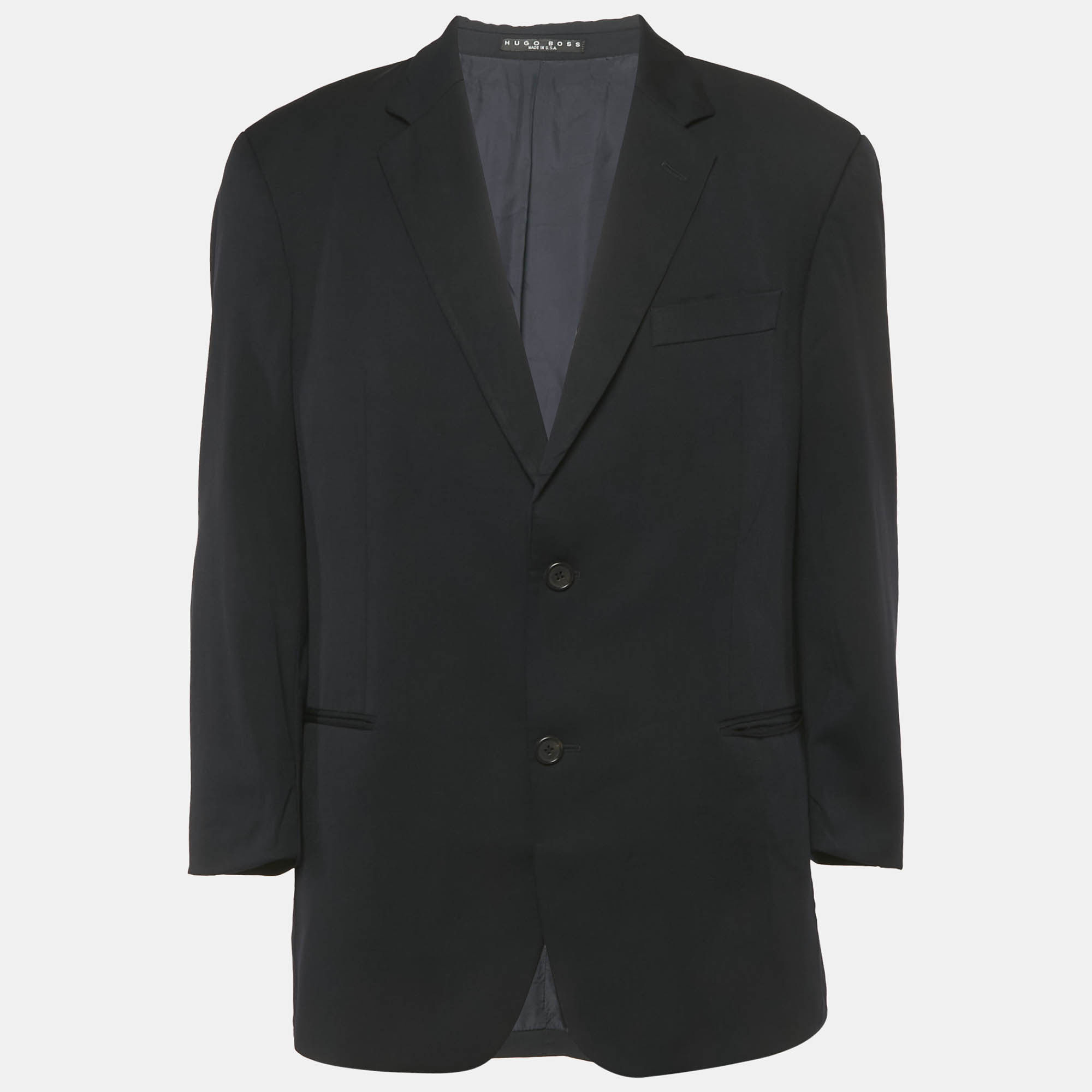 

Hugo Boss Vintage Blue Wool Single Breasted Blazer S