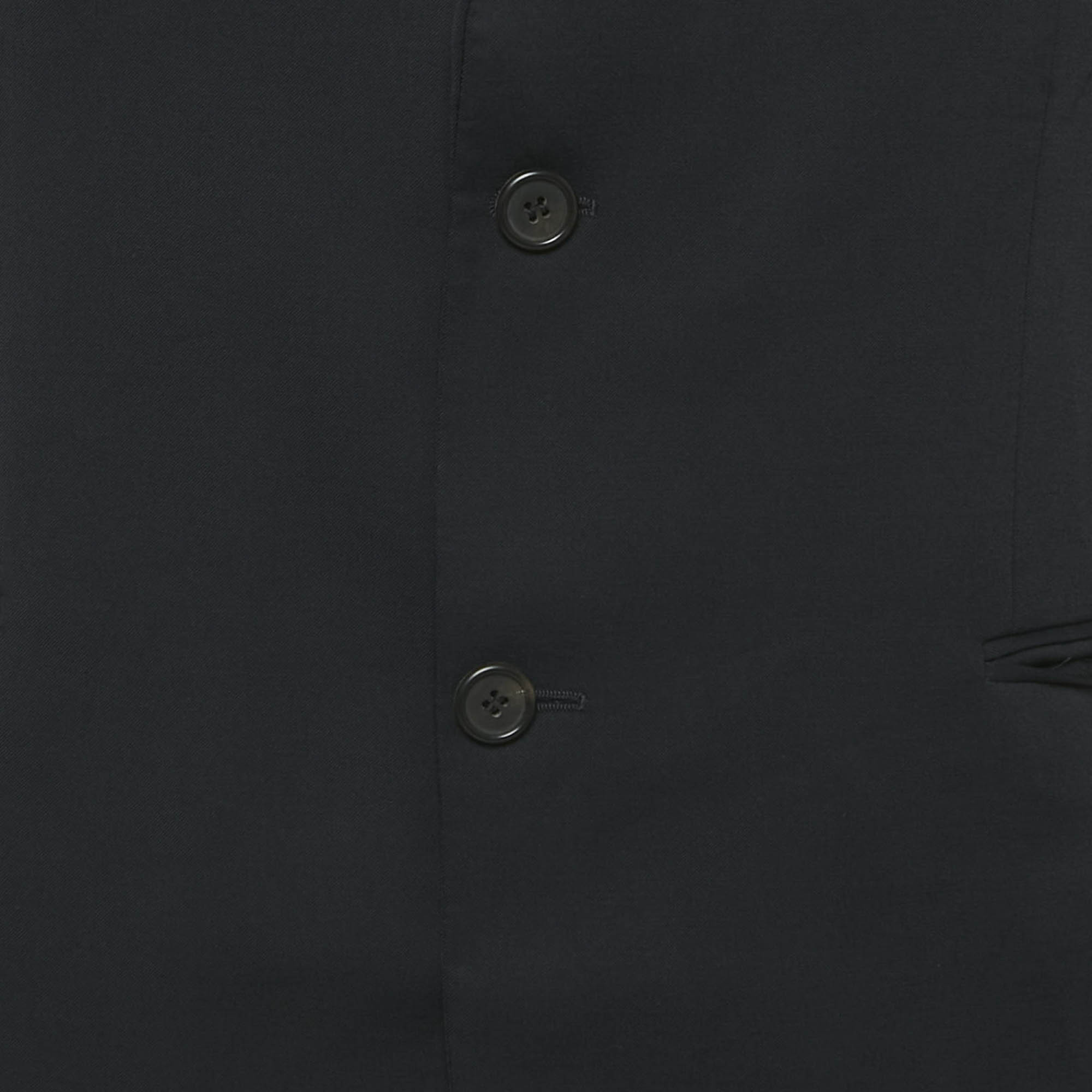 Hugo Boss Vintage Blue Wool Single Breasted Blazer S 