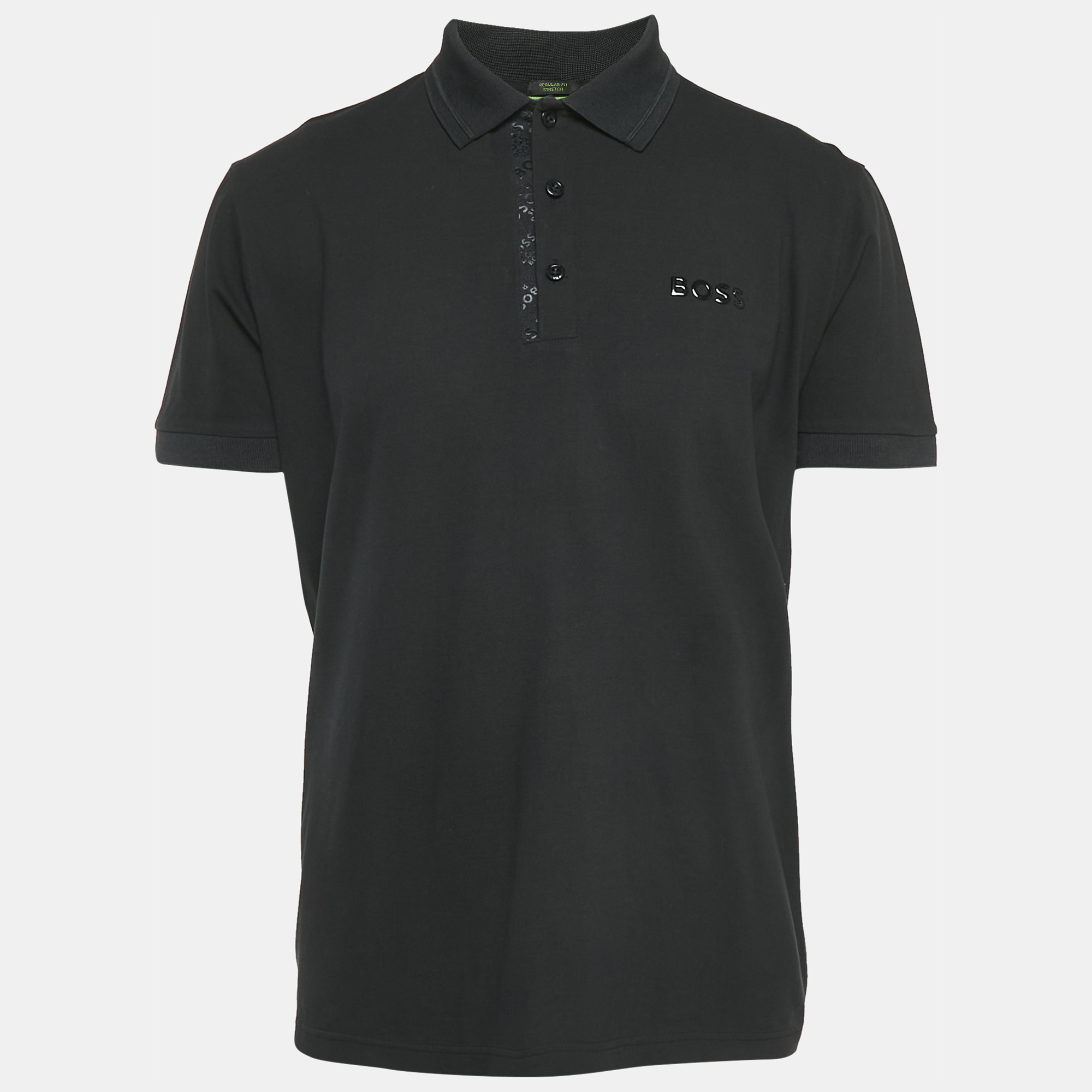 

Boss By Hugo Boss Black Cotton Paddy Mirror Polo T-Shirt XL