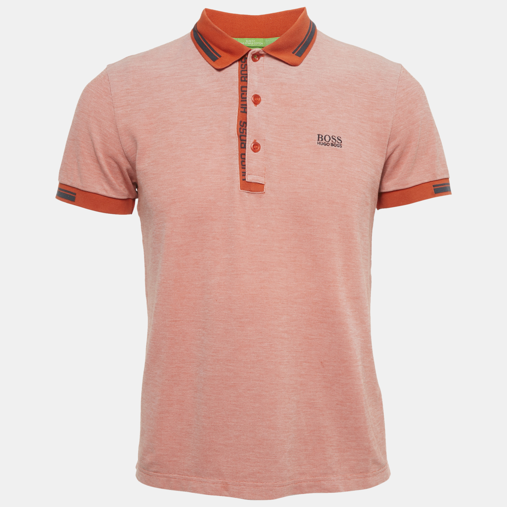 

Boss By Hugo Boss Orange Cotton Paule 4 Polo T-Shirt L