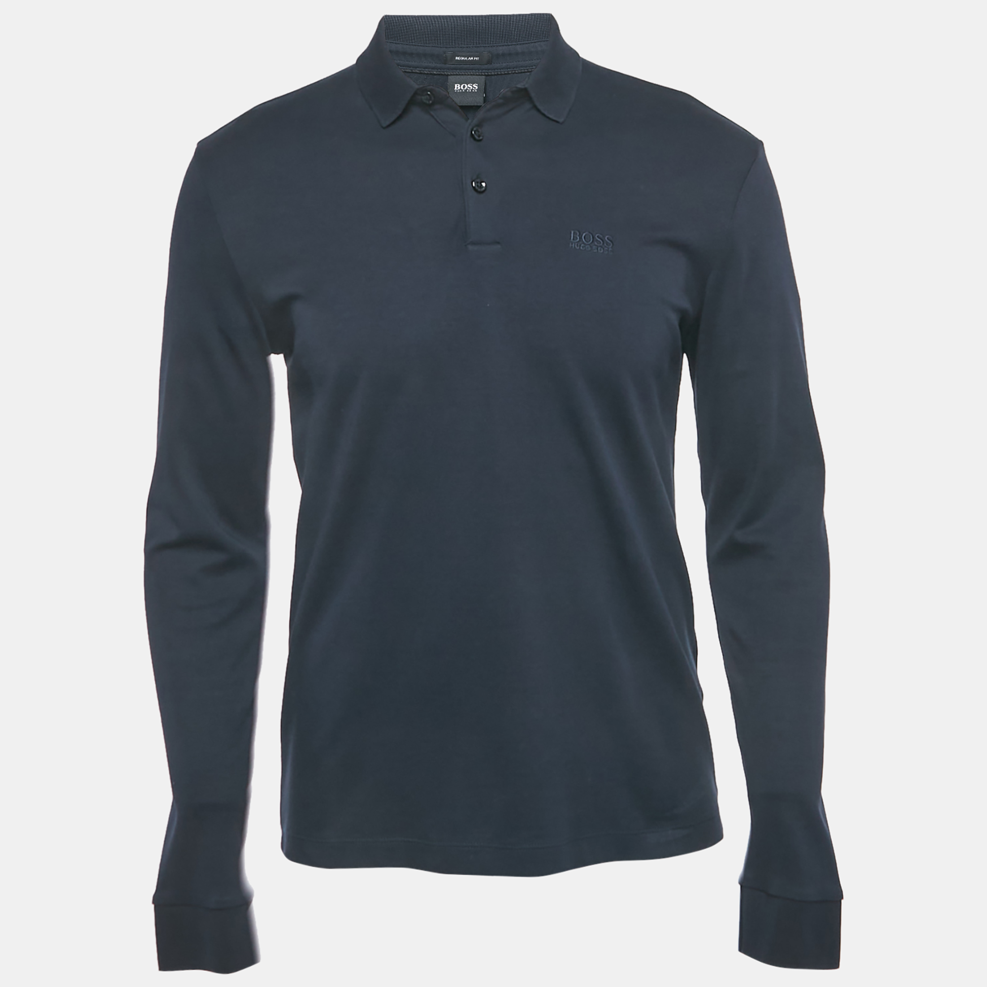 

Boss By Hugo Boss Navy Blue Jersey Pado 11 Polo T-Shirt S