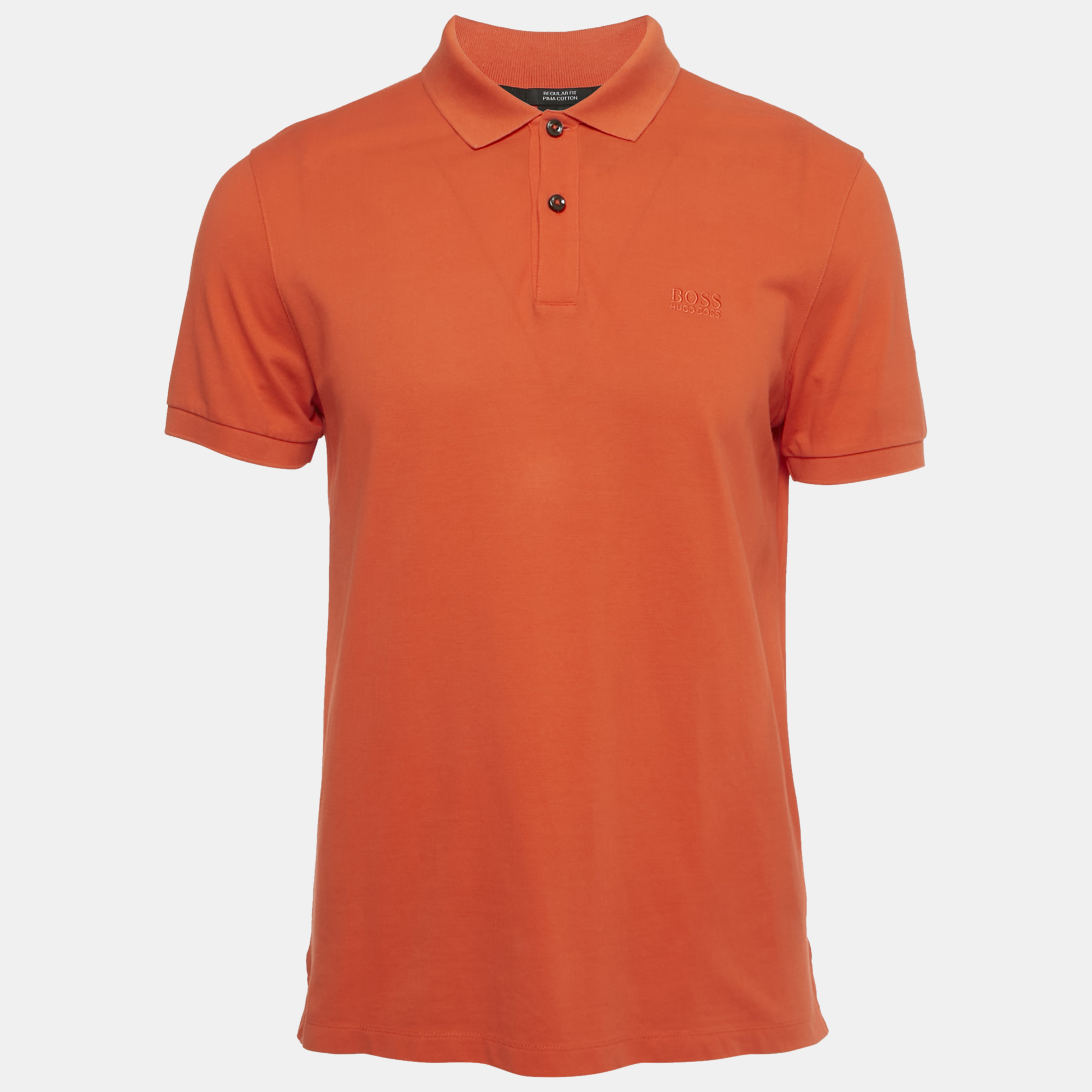 

Boss by Hugo Boss Orange Pima Cotton Polo T-Shirt M