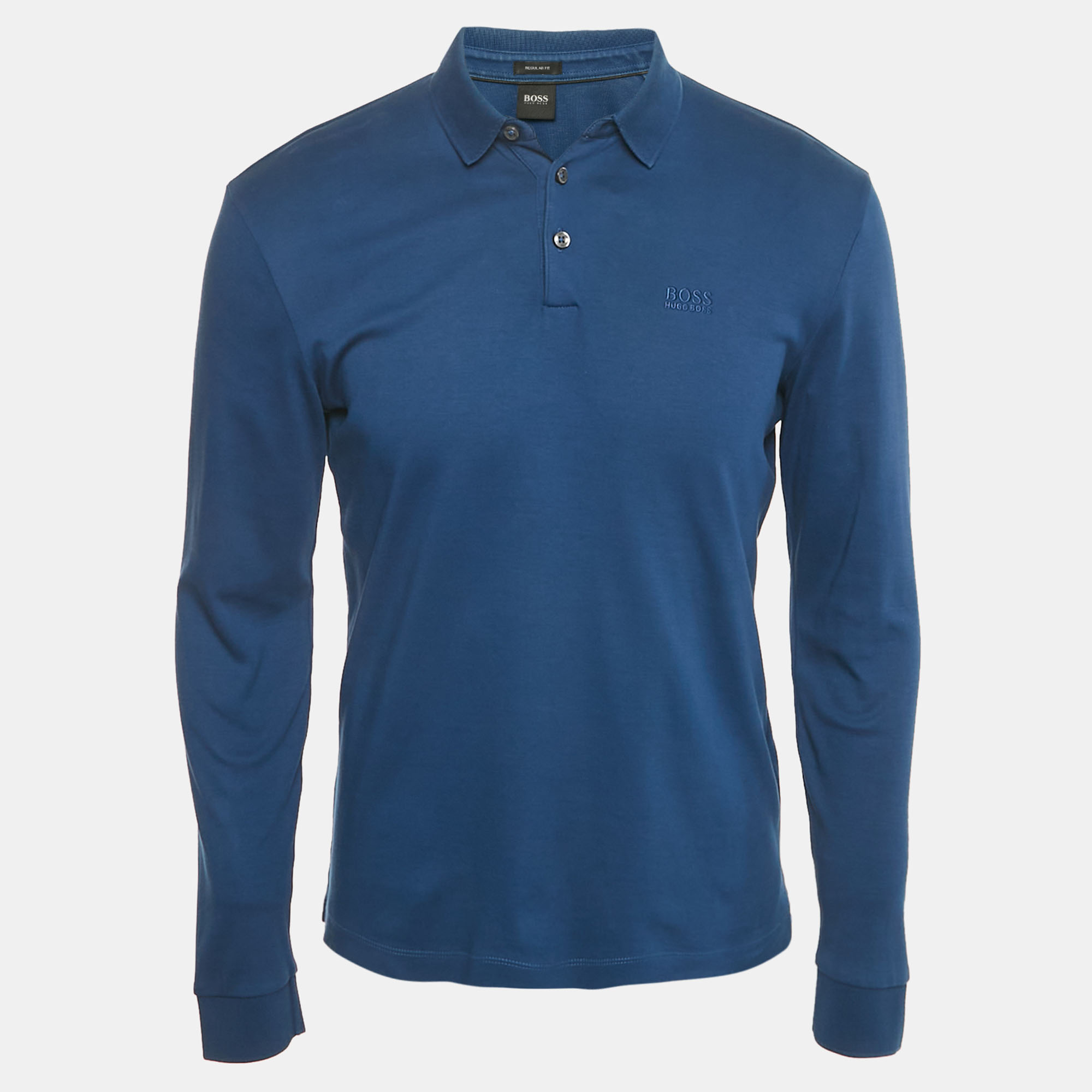 

Boss By Hugo Boss Blue Jersey Pado 11 Polo T-Shirt S