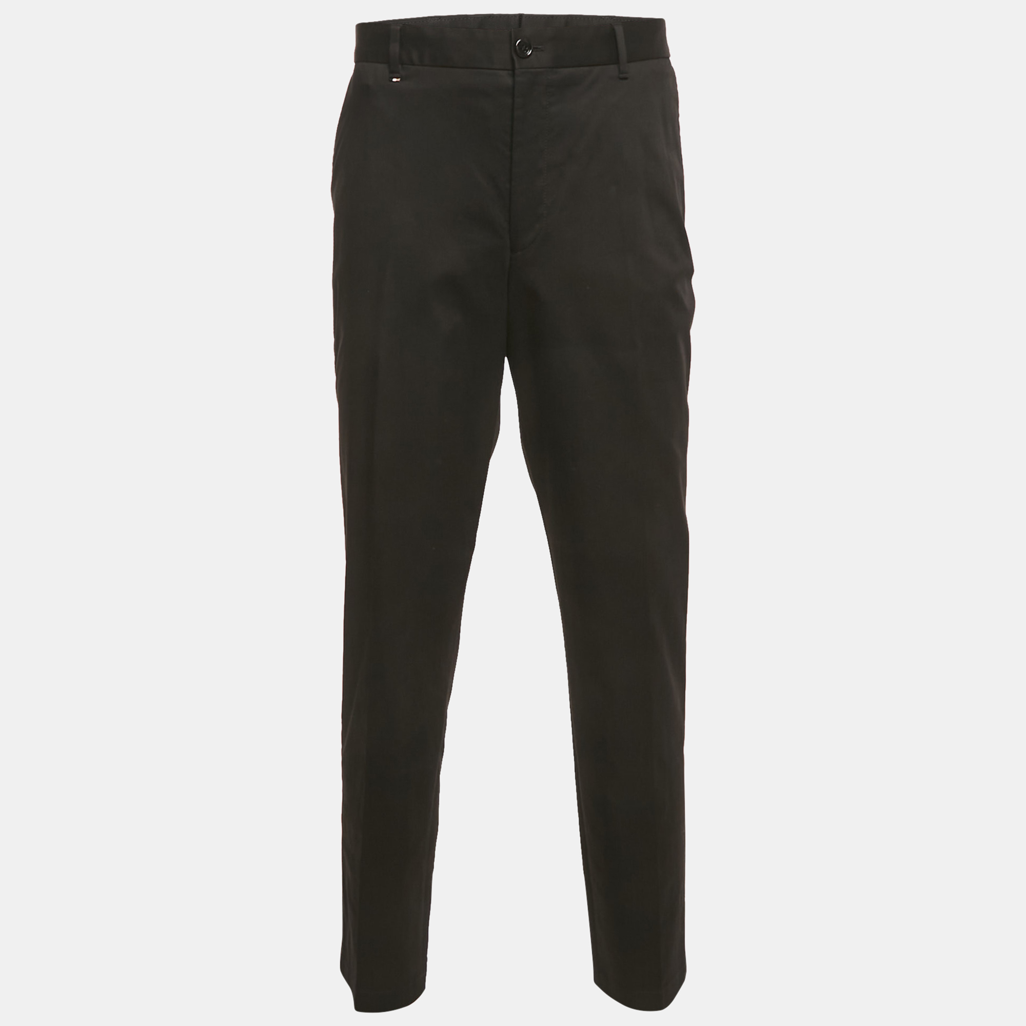 

Boss By Hugo Boss Black Gabardine Formal Trousers XXL