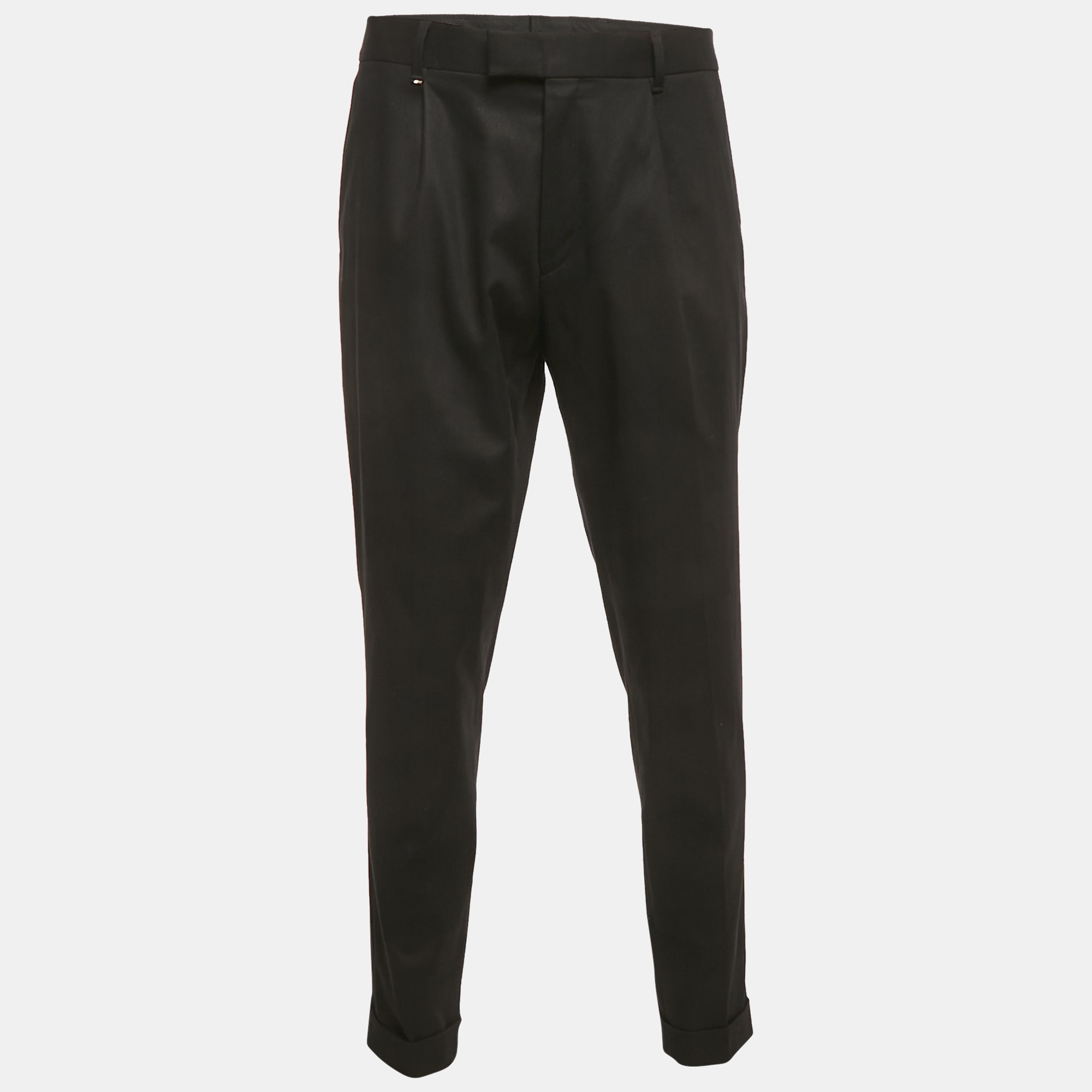 

Boss By Hugo Boss Black Gabardine Formal Trousers XL