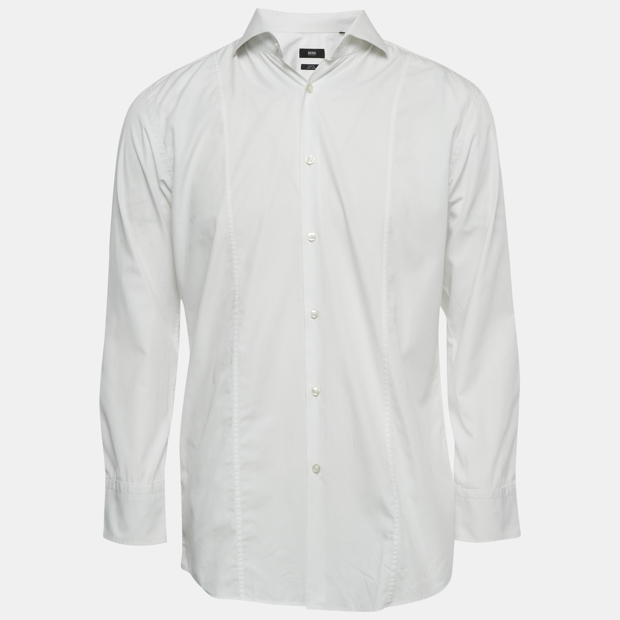 

Boss By Hugo Boss White Cotton Slim Fit Philip Shirt L