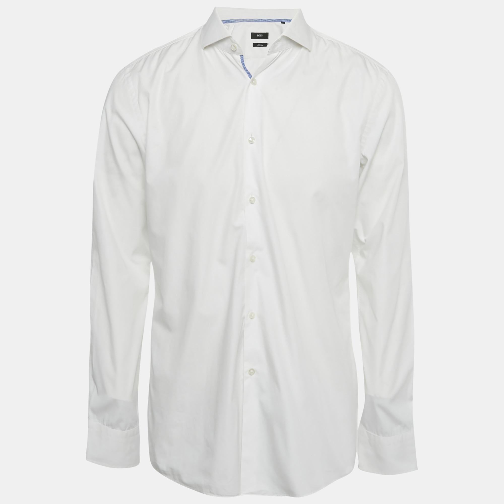 

Boss By Hugo Boss White Cotton Slim Fit Shirt L