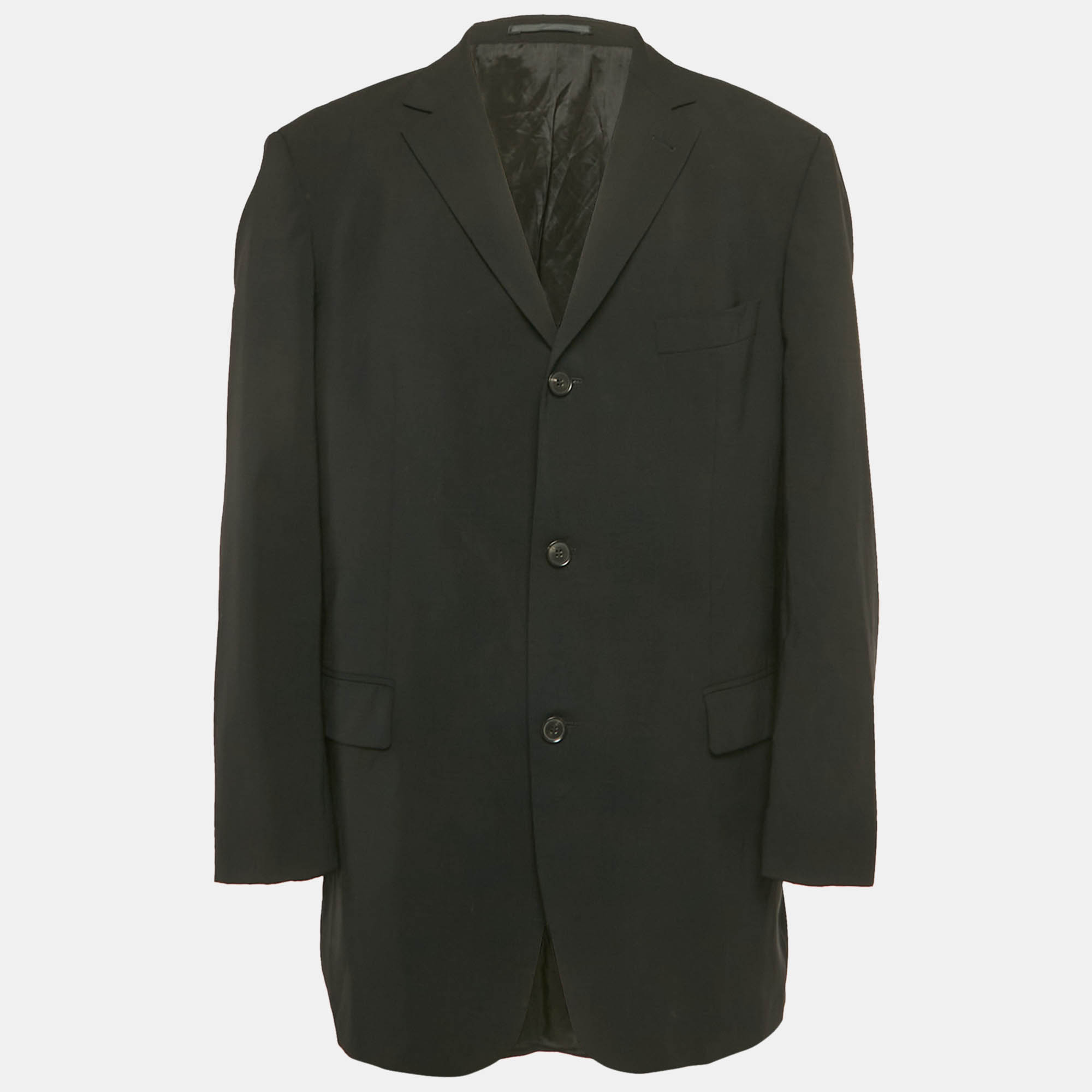 Click to view more detailed imagery on our partner's website Pre-owned Boss By Hugo Boss Black Wool Gary Waters Blazer Xl