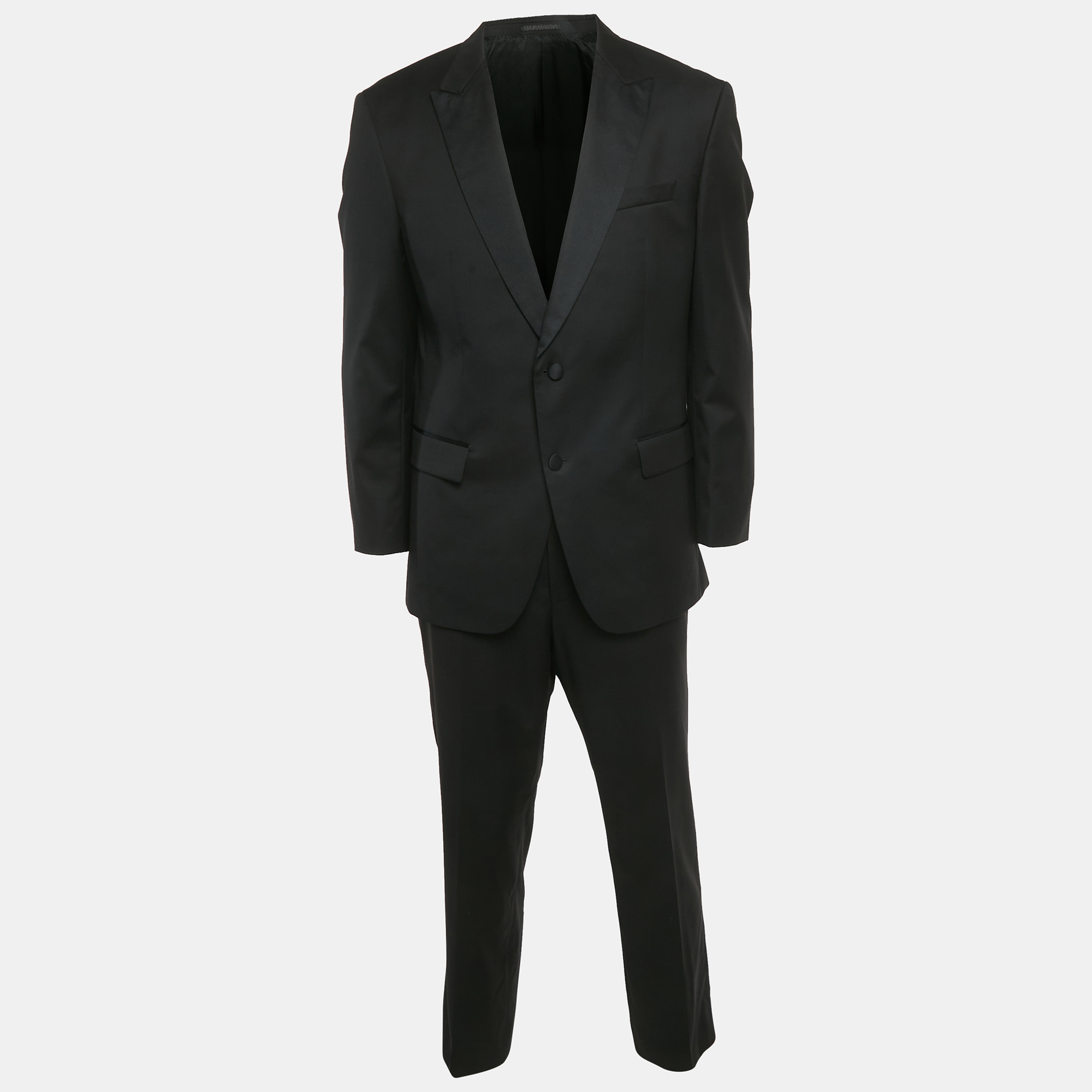 

Boss By Hugo Boss Black Gabardine Regular Fit Suit XXL
