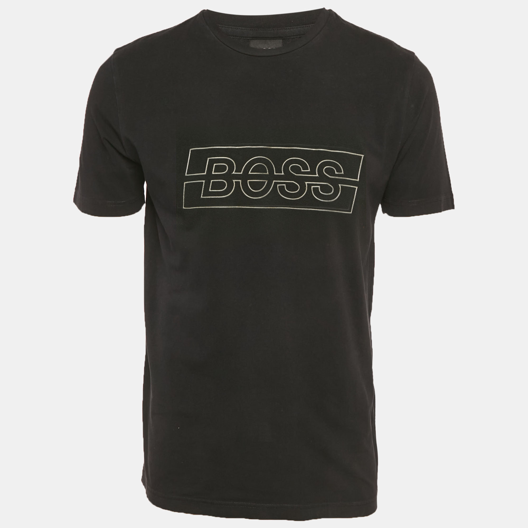 

Boss By Hugo Boss Black Logo Print Jersey T-Shirt L