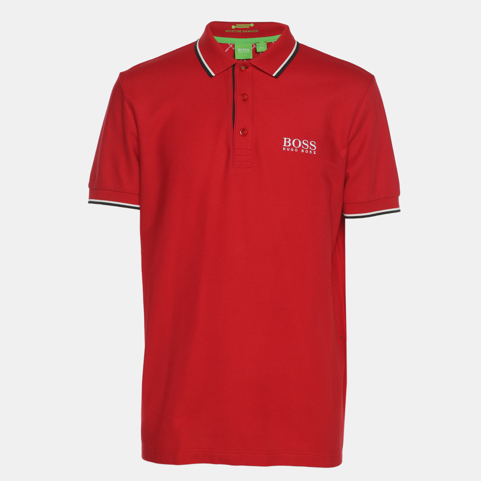 

Boss By Hugo Boss Red Jersey Modern Fit Polo T-Shirt M
