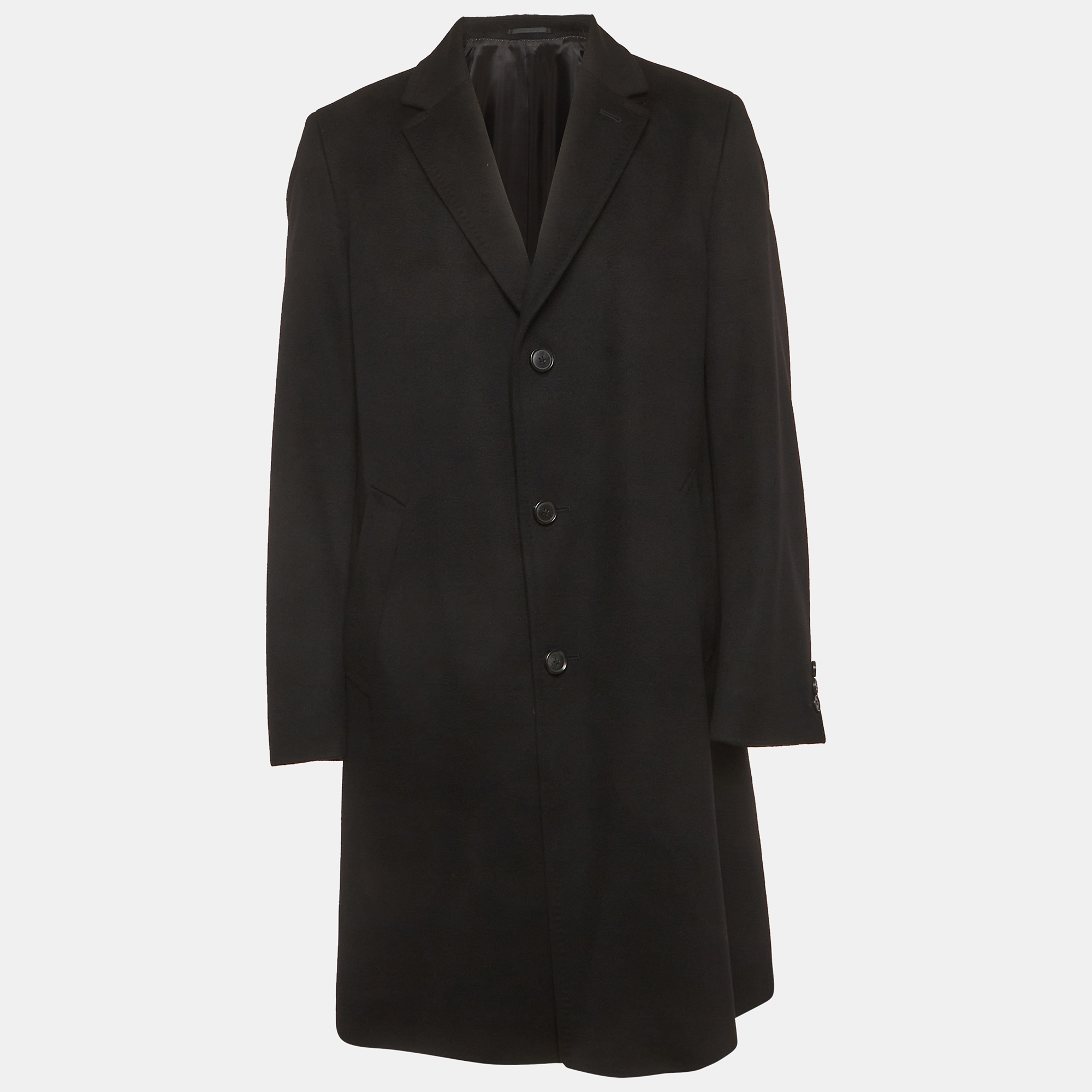 

Boss By Hugo Boss Black Wool Felt Morgan Coat XL