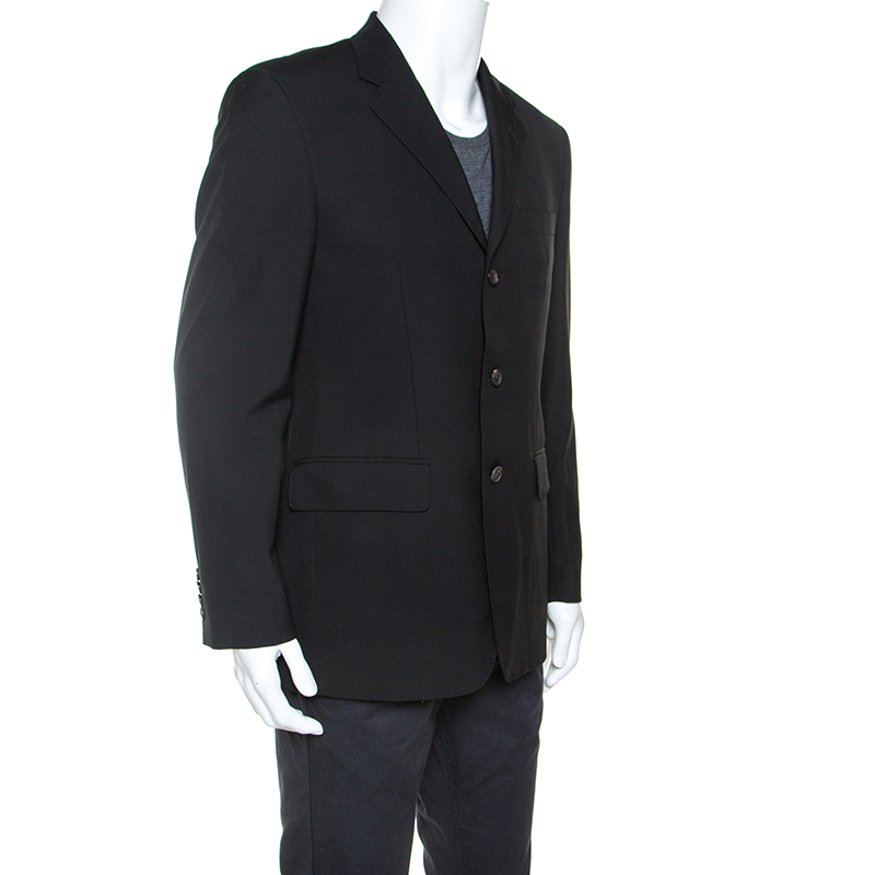 

Boss By Hugo Boss Black Wool Sherlock Pipe Blazer