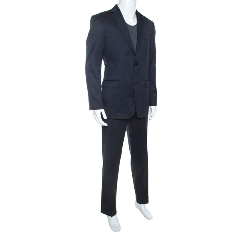 

Boss By Hugo Boss Navy Blue Wool Slim Fit Pasolini/Movie Suit