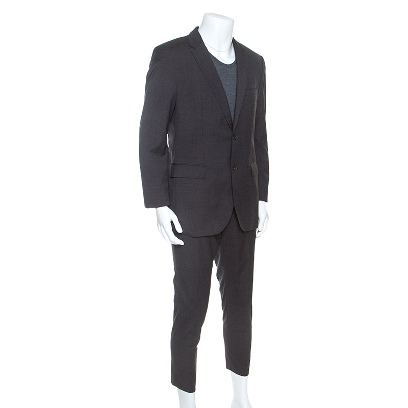 

Hugo Boss Grey Micro Checked Wool James5/Sharp7 Suit