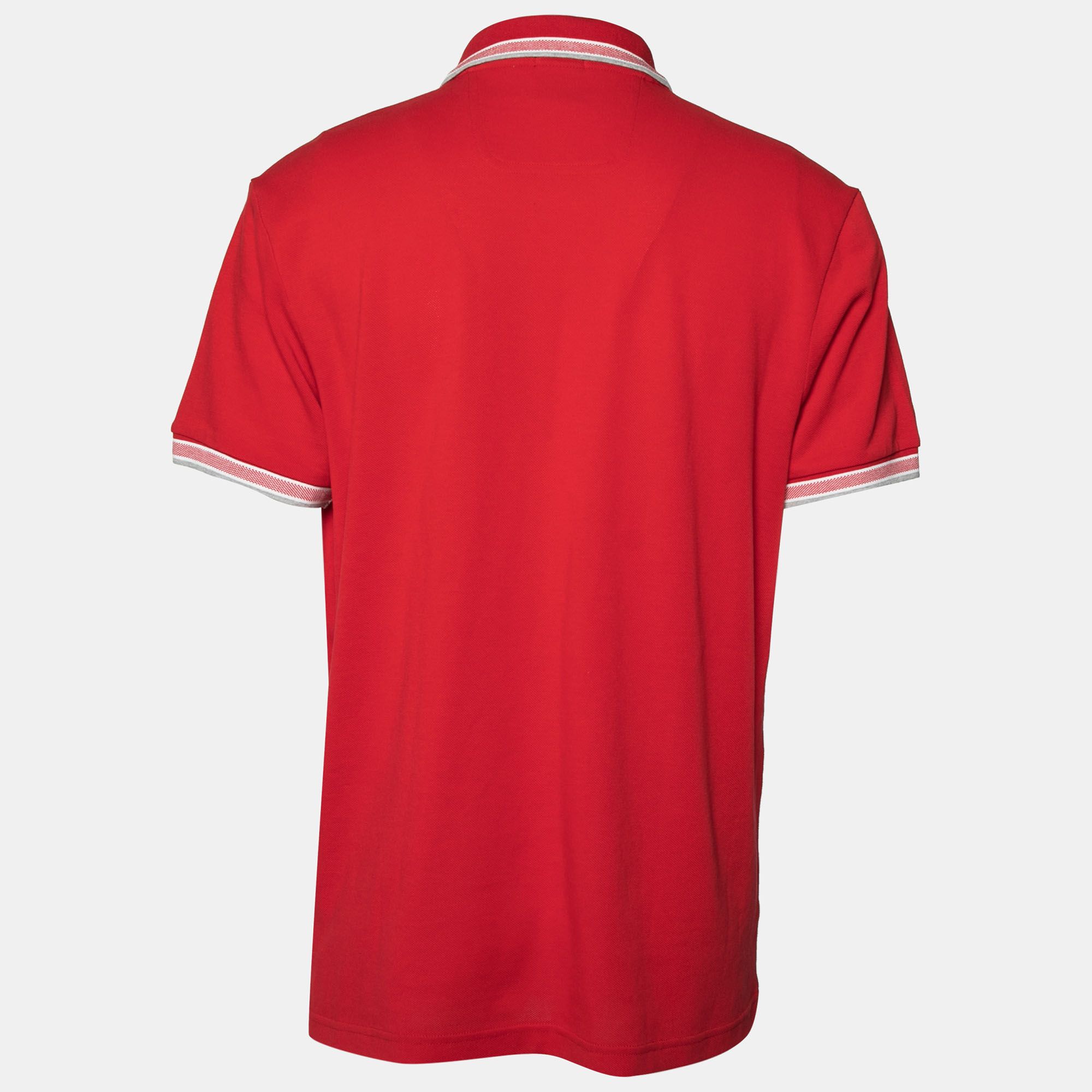 

Boss by Hogo Boss Red Cotton Regular Fit Polo T-Shirt