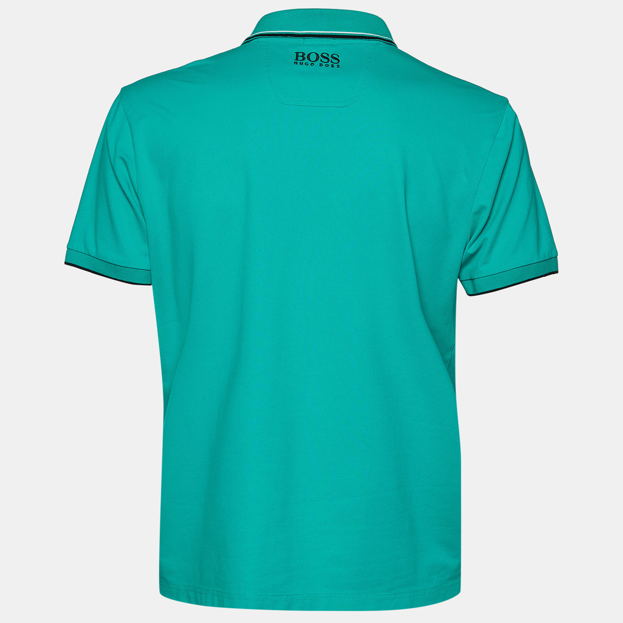 

Boss By Hugo Boss Green Cotton Knit Polo T-Shirt