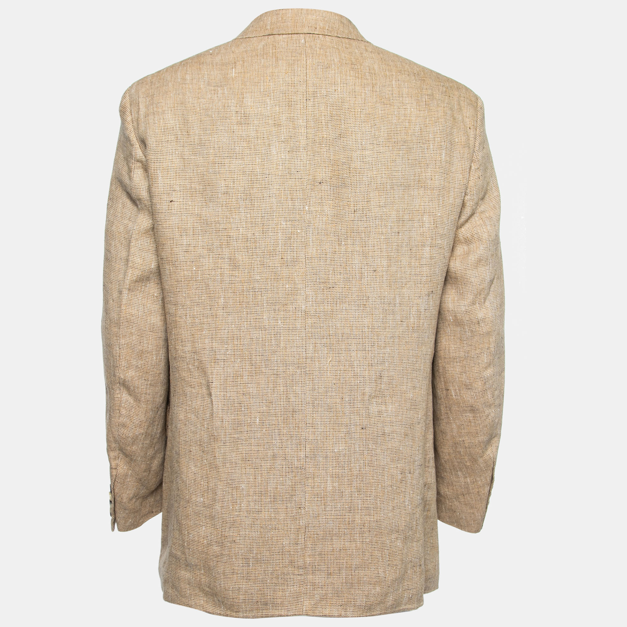 

Boss By Hugo Boss Vintage Beige Linen Single-Breasted Burton Blazer