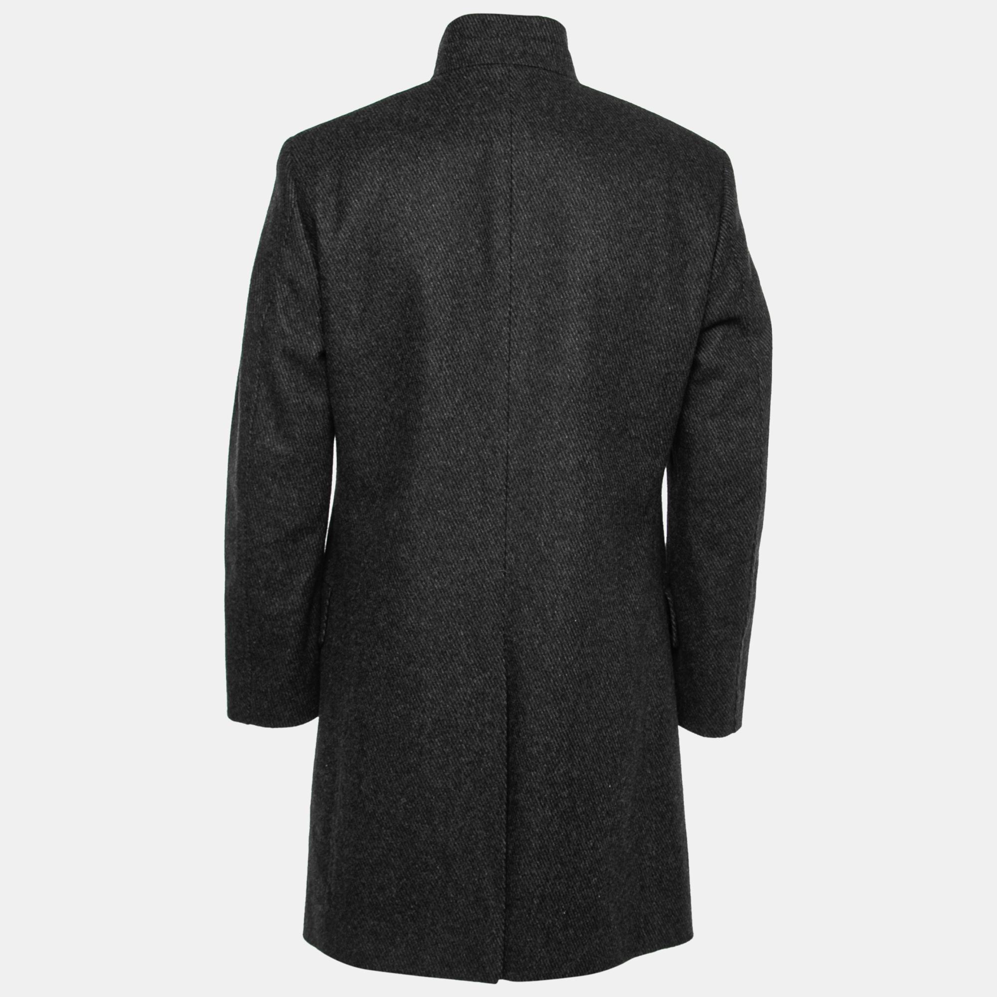 

Boss by Hugo Boss Charcoal Grey Wool Sintrax4 Coat