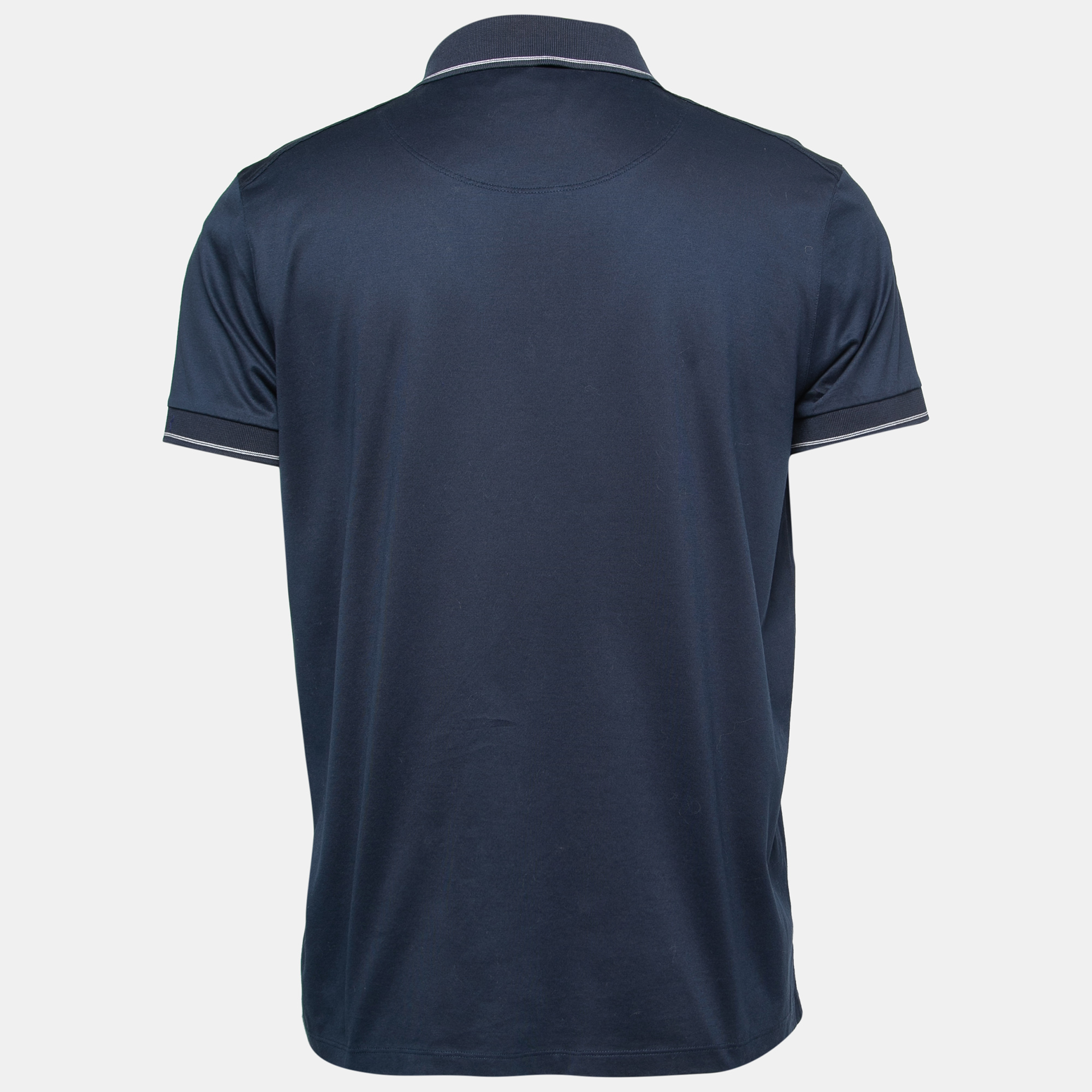 

Boss By Hugo Boss Dark Blue Cotton Slim Fit Polo T-Shirt, Navy blue